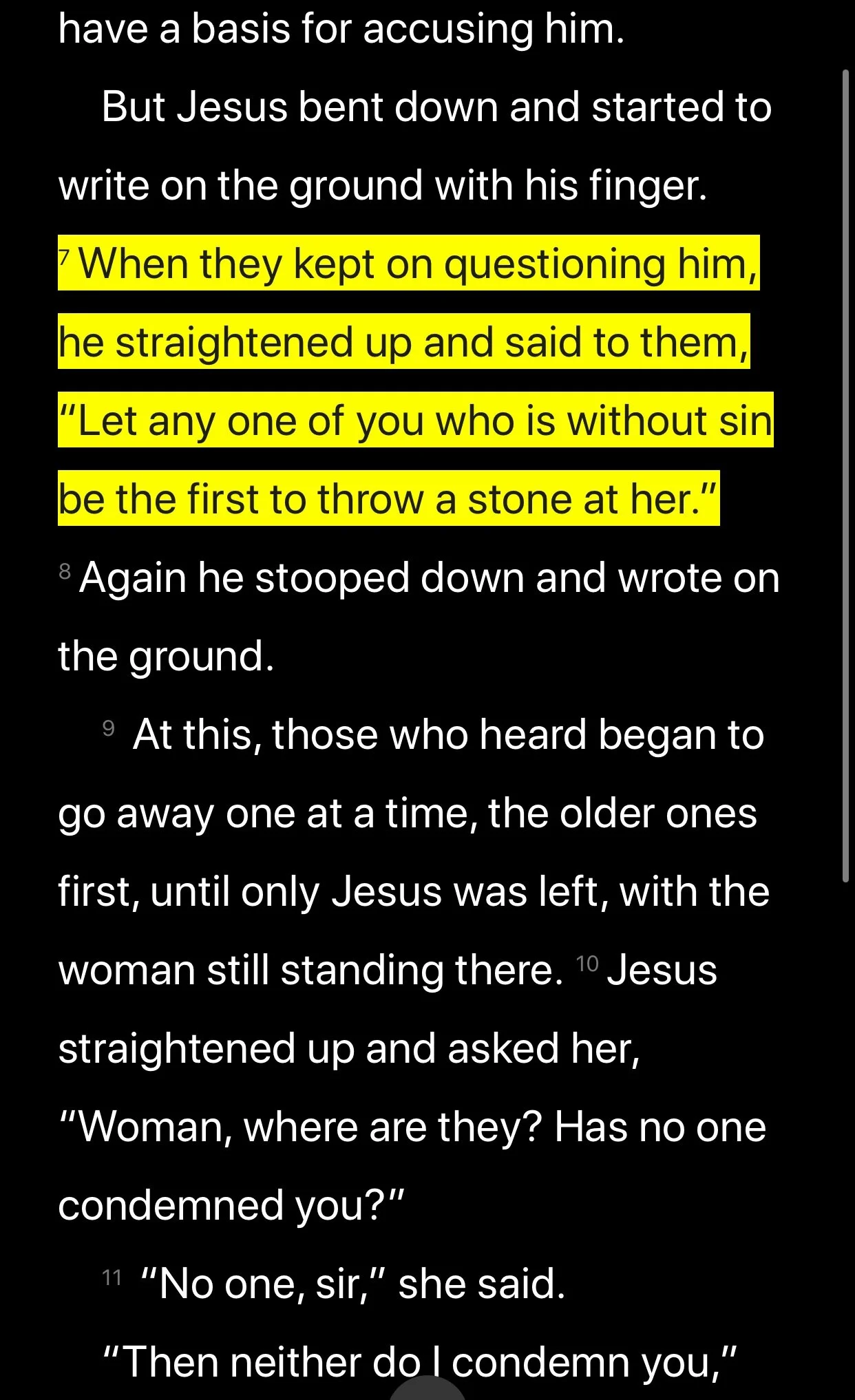 #TuesdayTruth John 8:7, 10 &amp; Romans 8:33