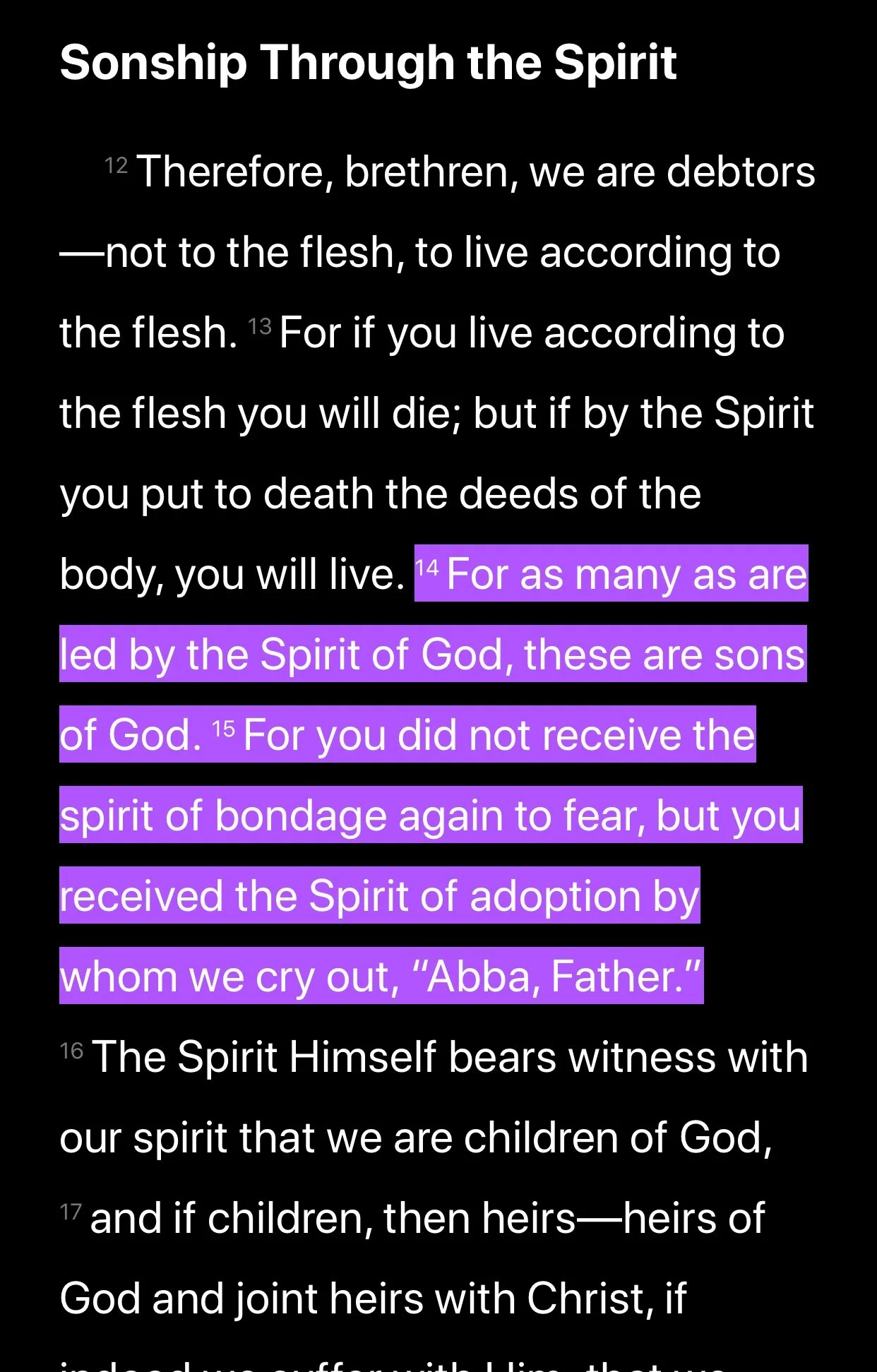 #TuesdayTruth Romans 8:14-15