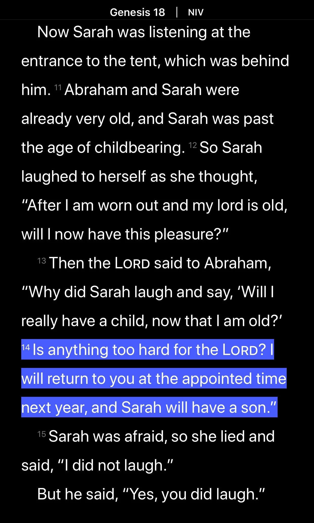 #TuesdayTruth Genesis 18:10-14