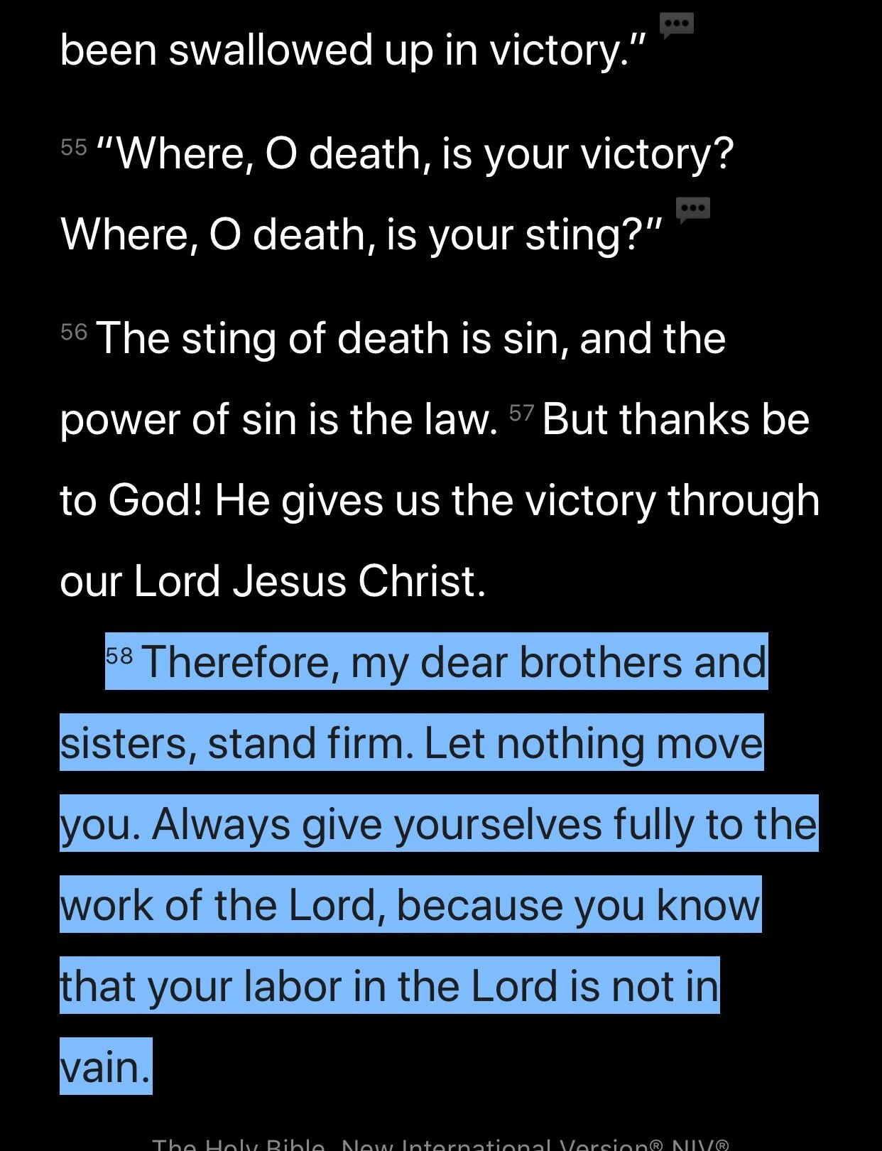 #TuesdayTruth 1 Corinthians 15:57-58