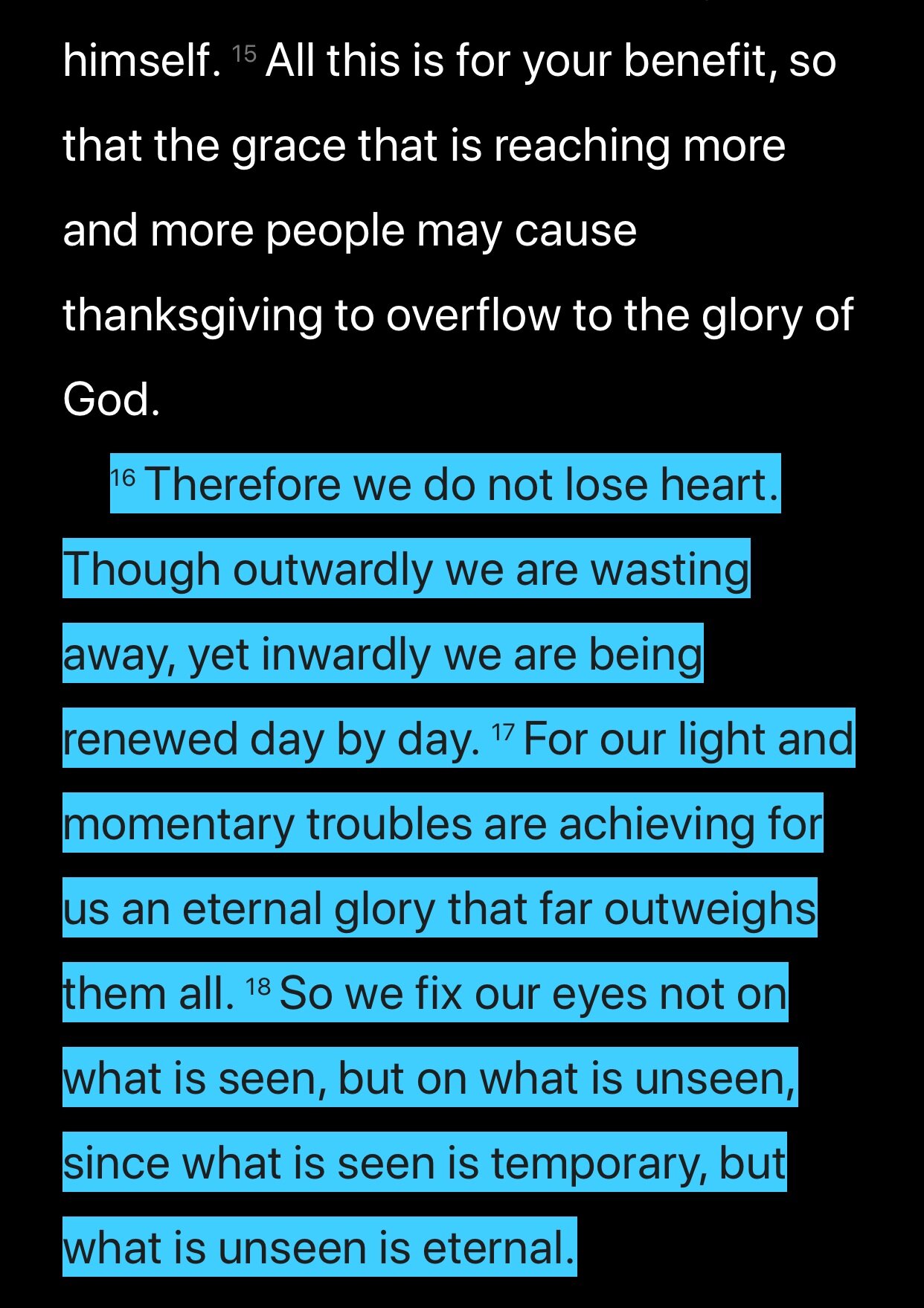 #TuesdayTruth 2 Corinthians 4:16-18