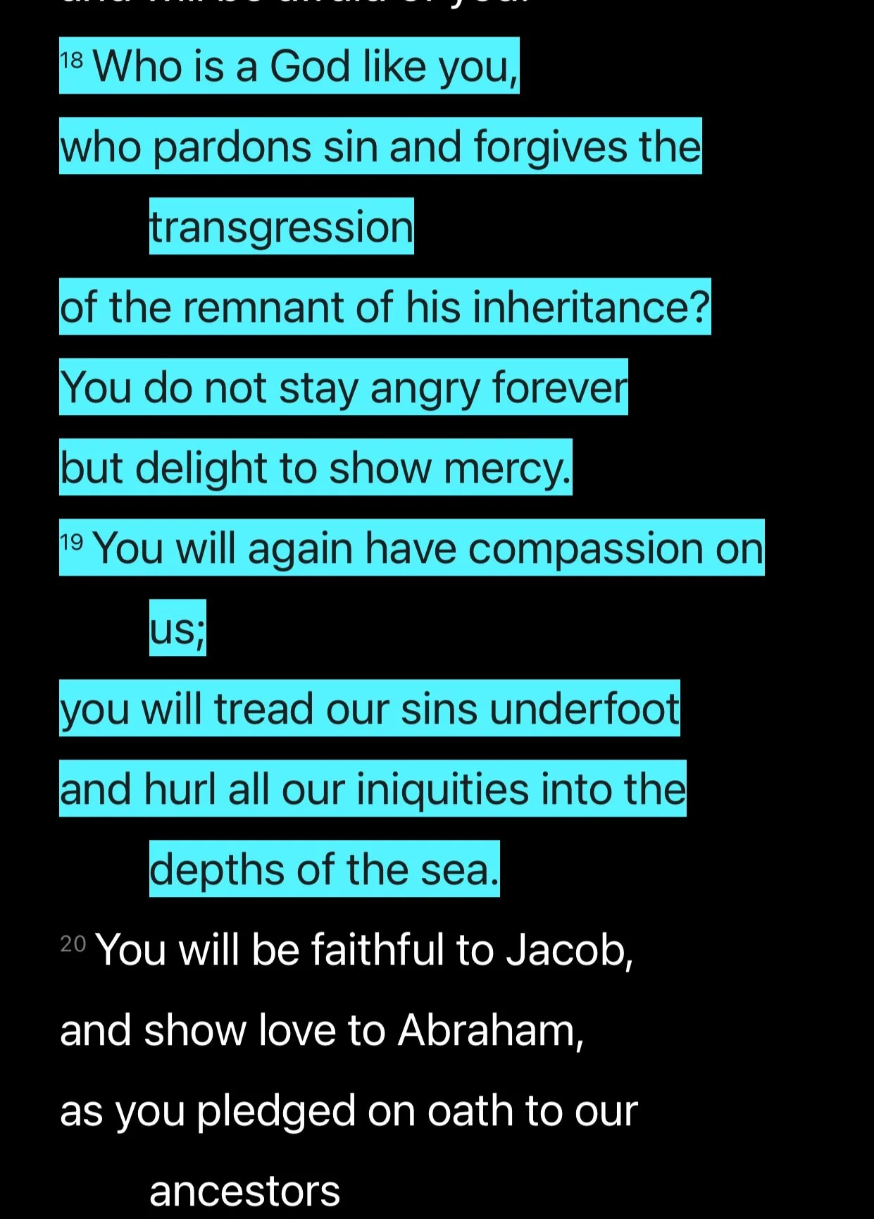 #TuesdayTruth Micah 7:18-19