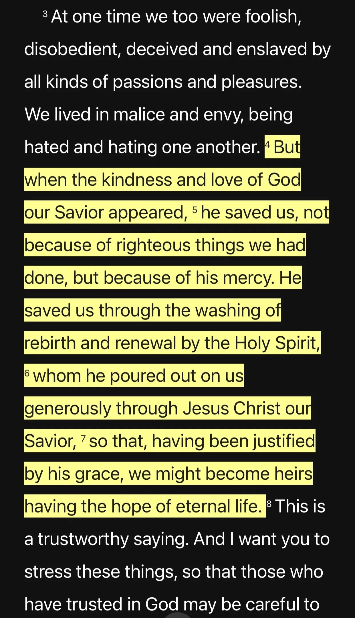 #TuesdayTruth Titus 3:4-7