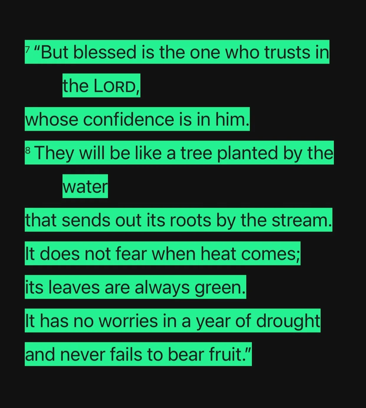 #TuesdayTruth Jeremiah 17:7-8