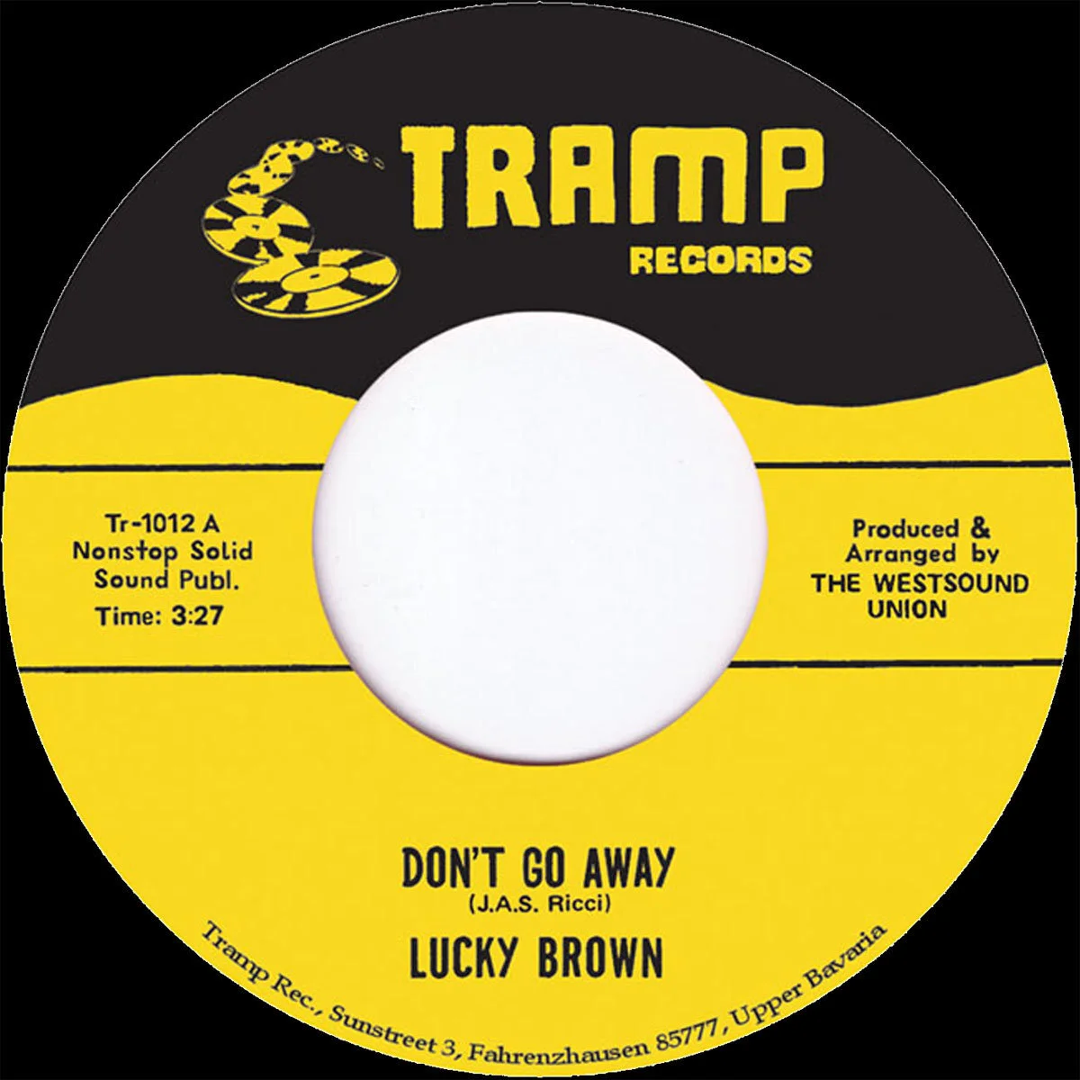 7" debut single, DON'T GO AWAY b/w THE FRESH ONE