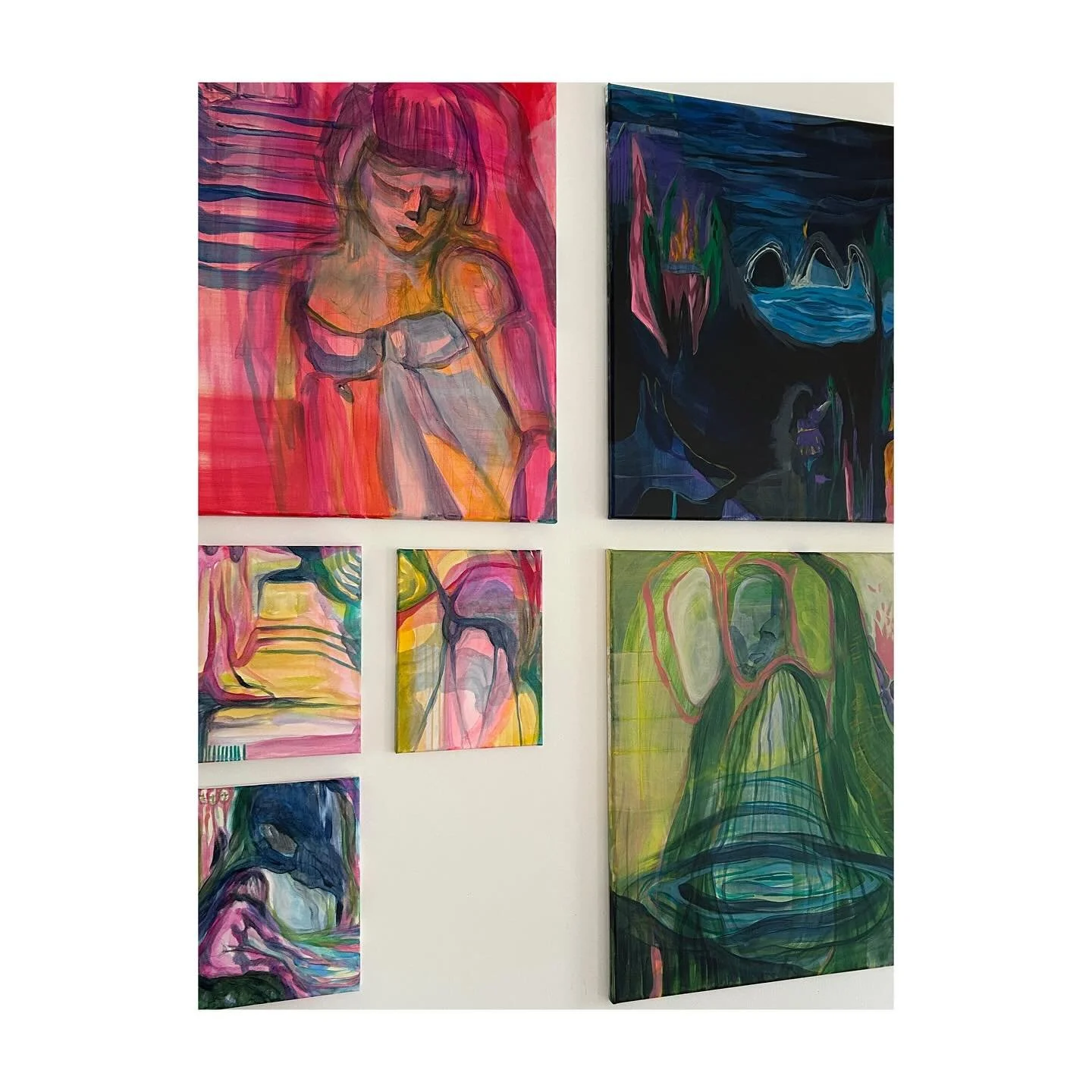 On the wall | 11.10.25

#artdiary #studiowall #newpaintings #worksinprogress #artistmama