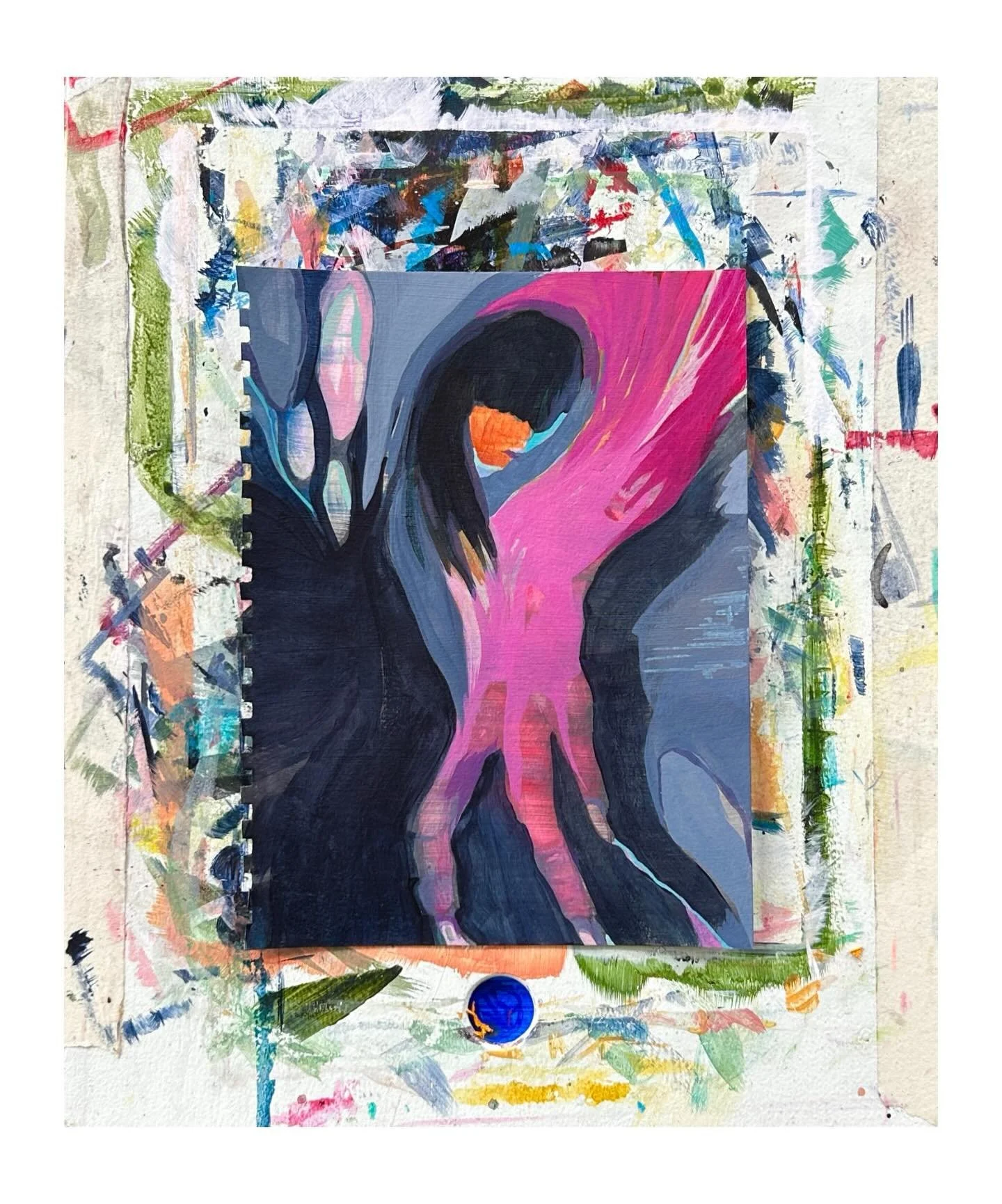 On the table | 2.17.26

#artistdiaries #workonpaper #mixedmedia #intheshadows #ghoststories