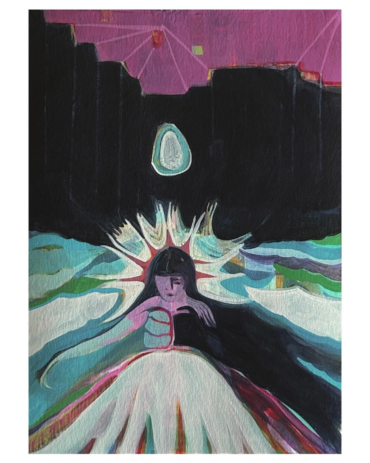 Diary | 3.26.26
.
watercolor and acrylic on paper
7&rdquo; x 10&rdquo;

#seawitch #mistica #artdiary #artistmother