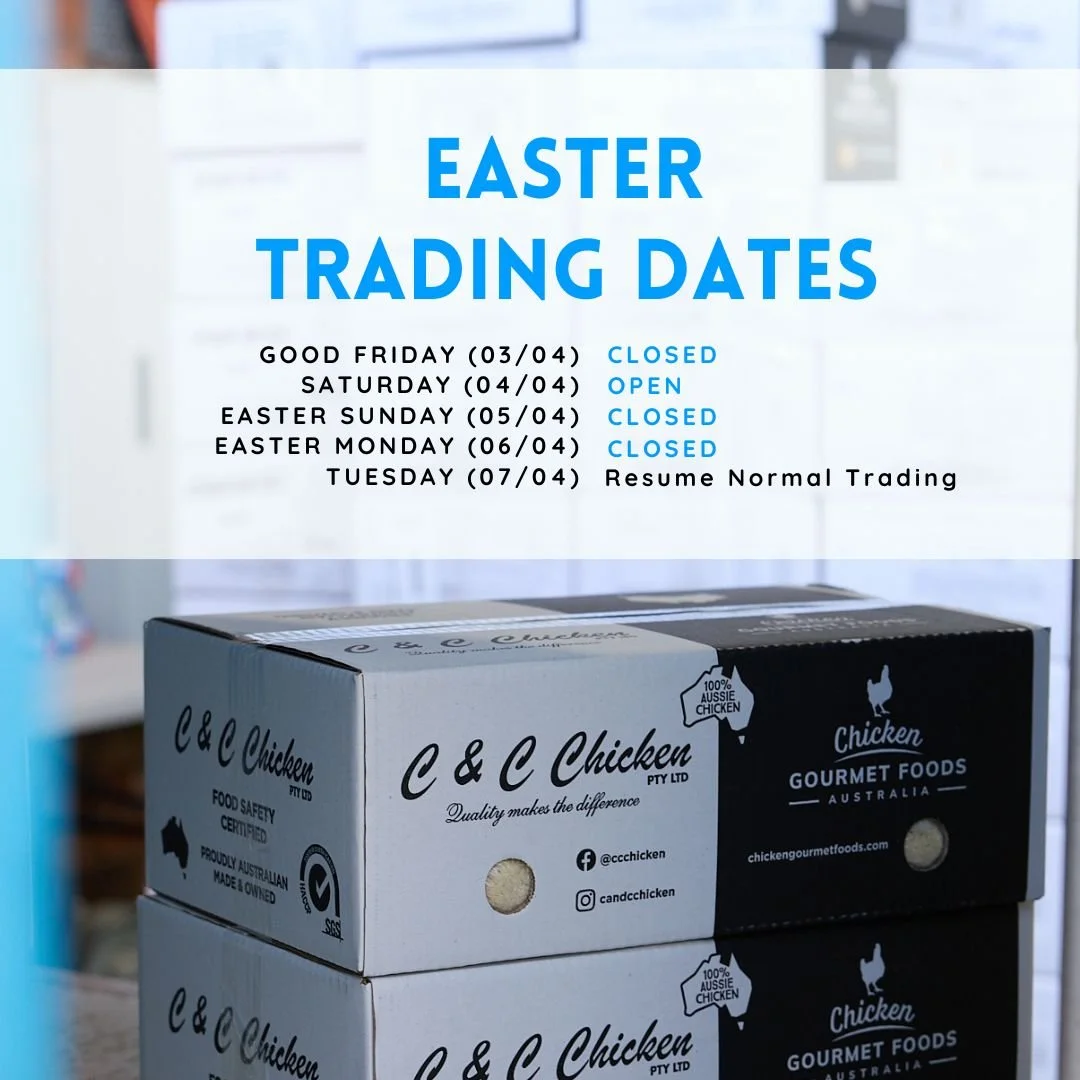 Easter Trading  Dates

Please note our trading hours over the Easter:

Friday April 3rd (Good Friday) &ndash; Closed
Saturday April 4th (Easter Saturday) &ndash; Open
Sunday April 5th (Easter Sunday) &ndash; Closed
Monday April 6th (Easter Monday) &n