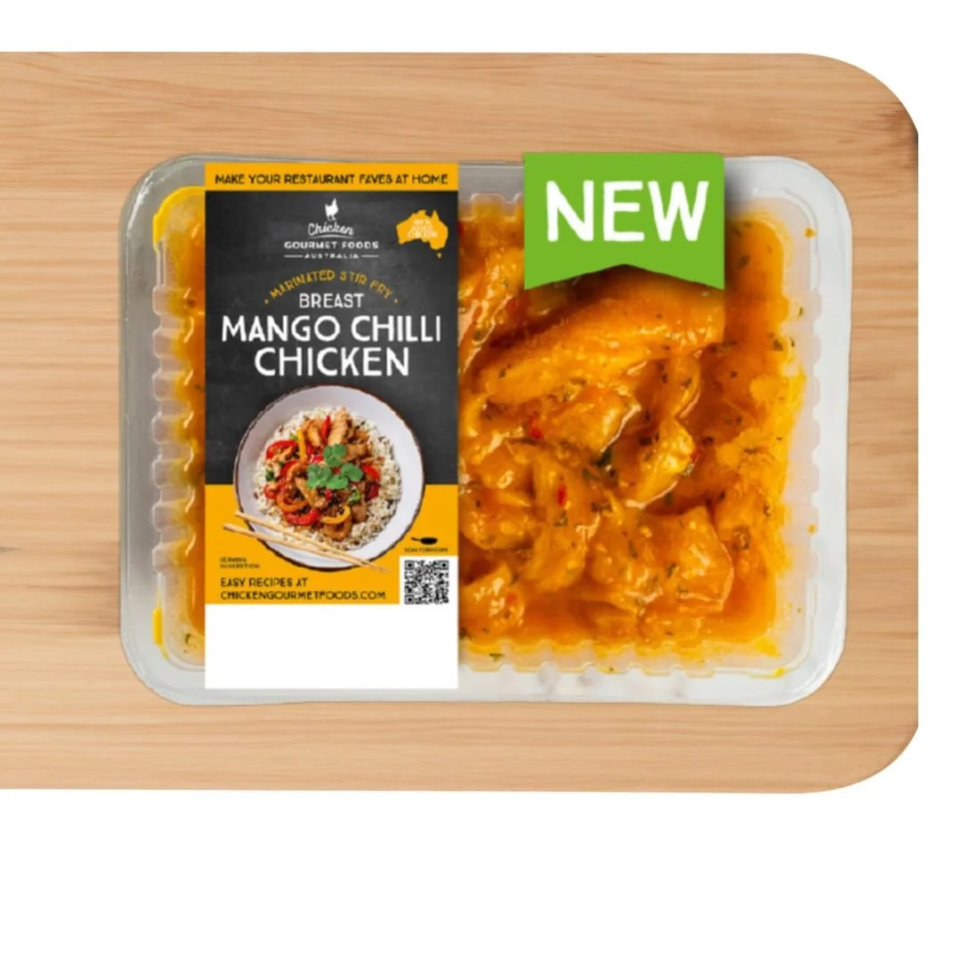 Have you tried our newest Flavour ? Mango Chilli ?

Chicken Gourmet Foods Australia Range 🍗✨ Brought to you by C&amp;C Chicken, our retail range promises mouth-watering poultry delights for every palate. From weekday dinners to weekend feasts, ensur