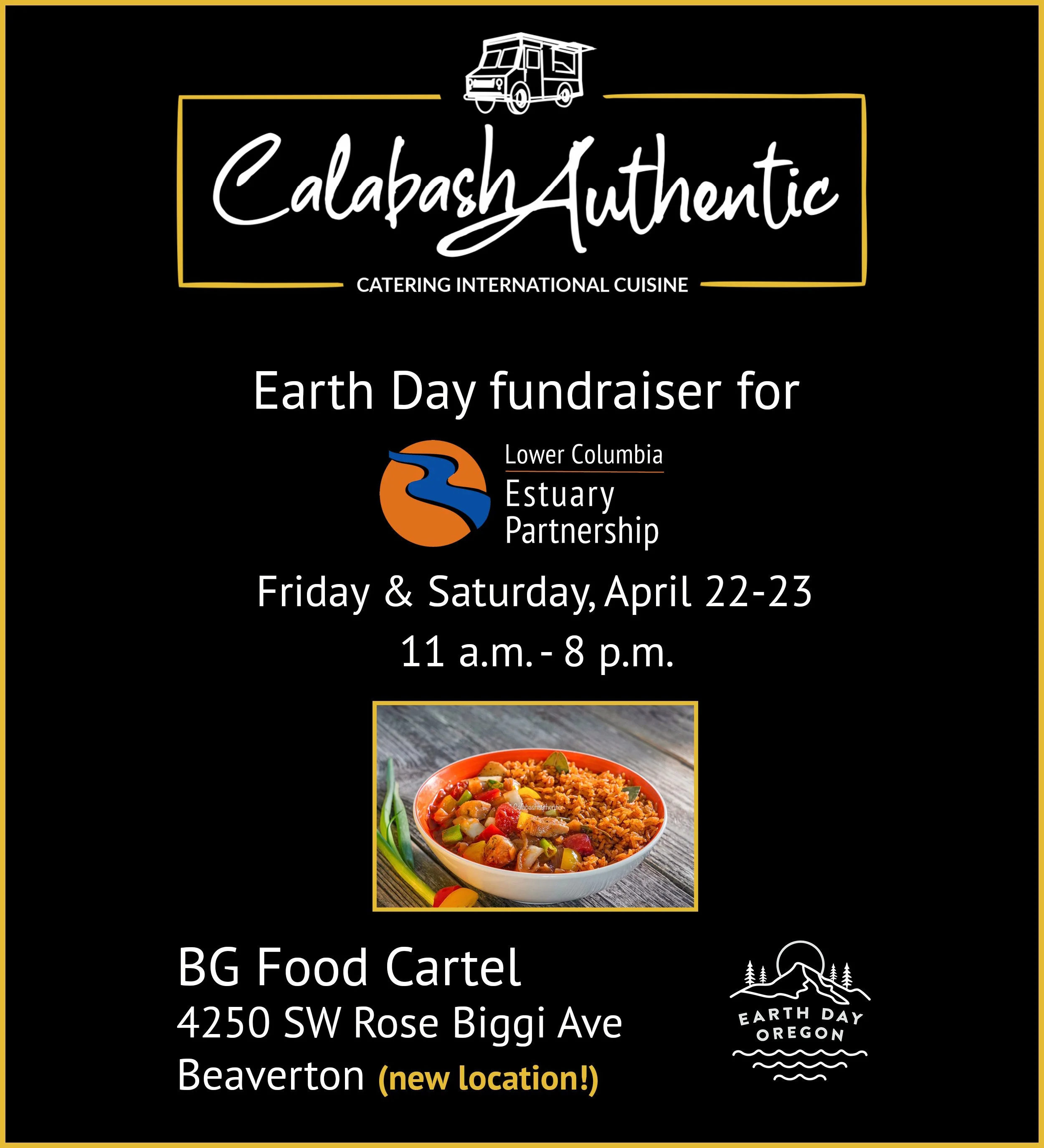 Dine at Calabash Authentic for the Estuary Partnership 