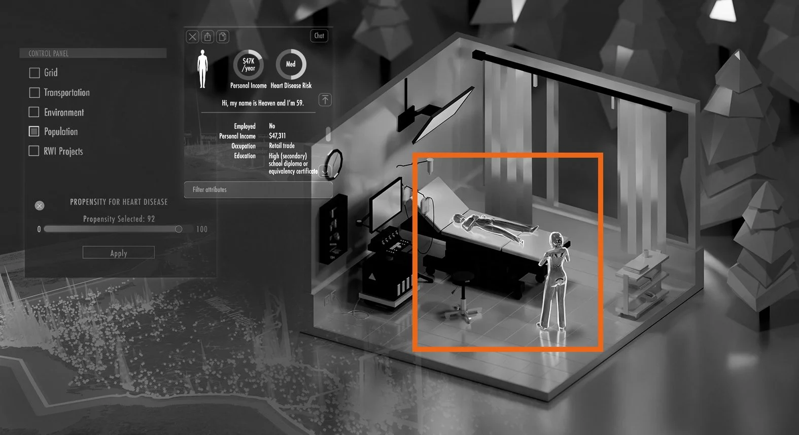 Generating Trusted Health Data with Synthetic Populations 