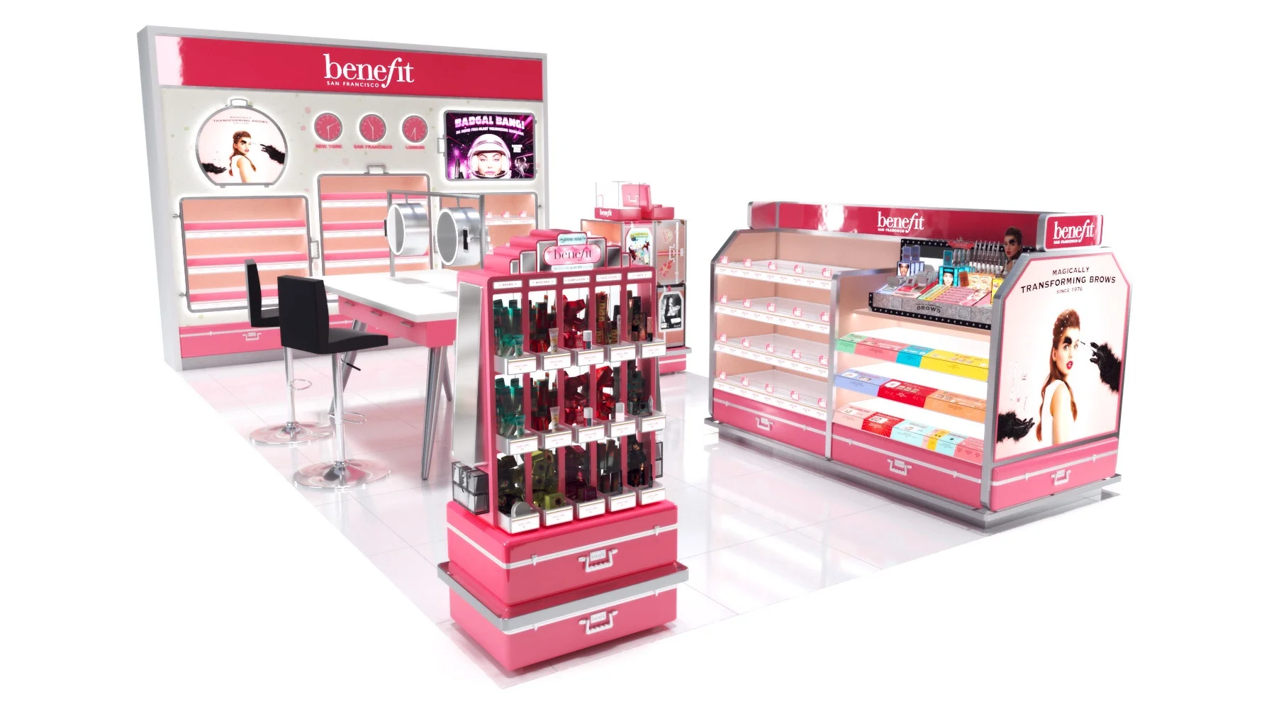 Benefit Cosmetics - New Travel Retail Design