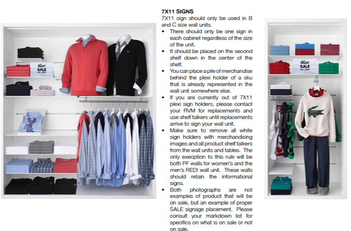 Lacoste - Visual Merchandising Guideline