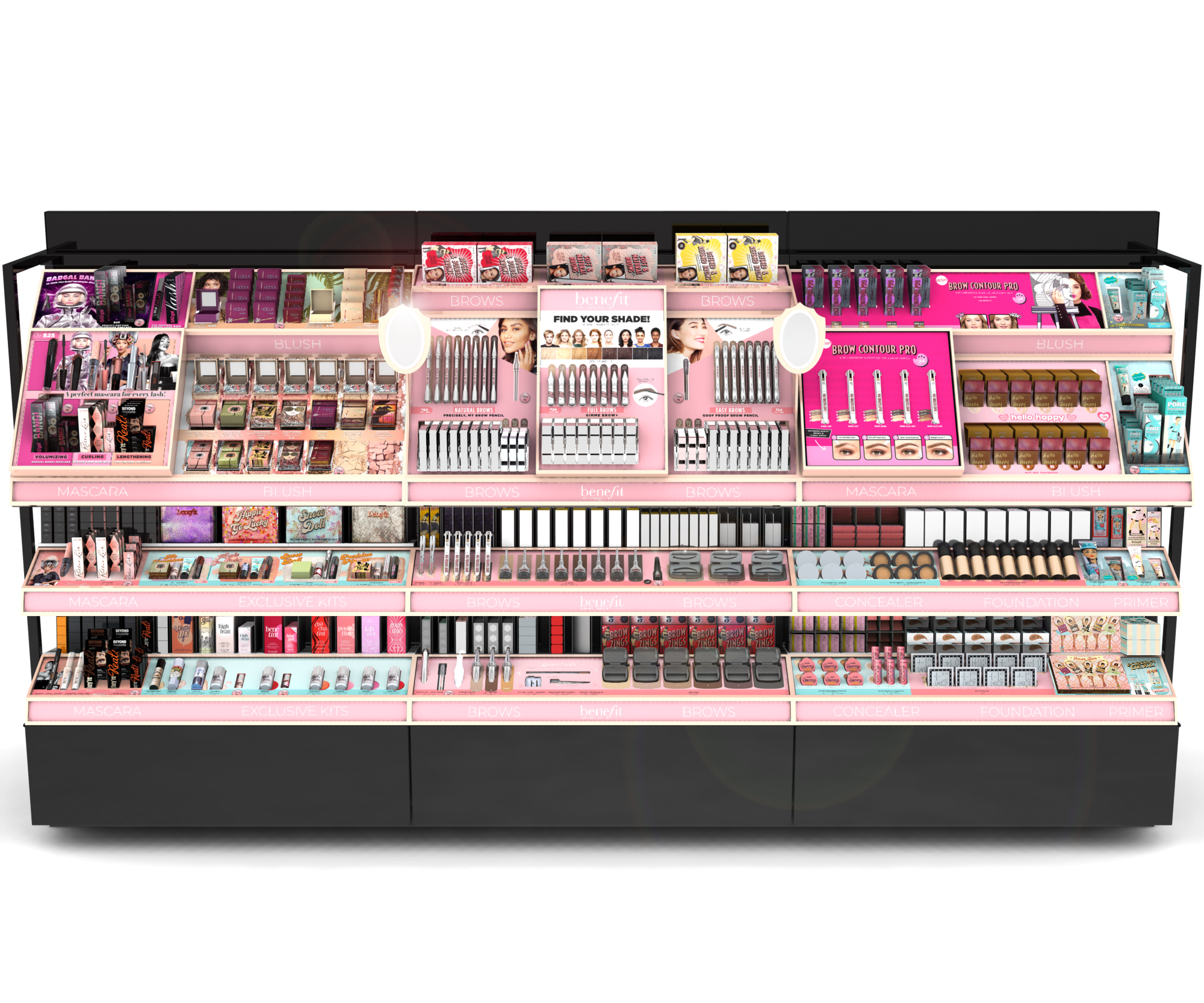Benefit Cosmetics - New Sephora Gondola Design and Merchandising
