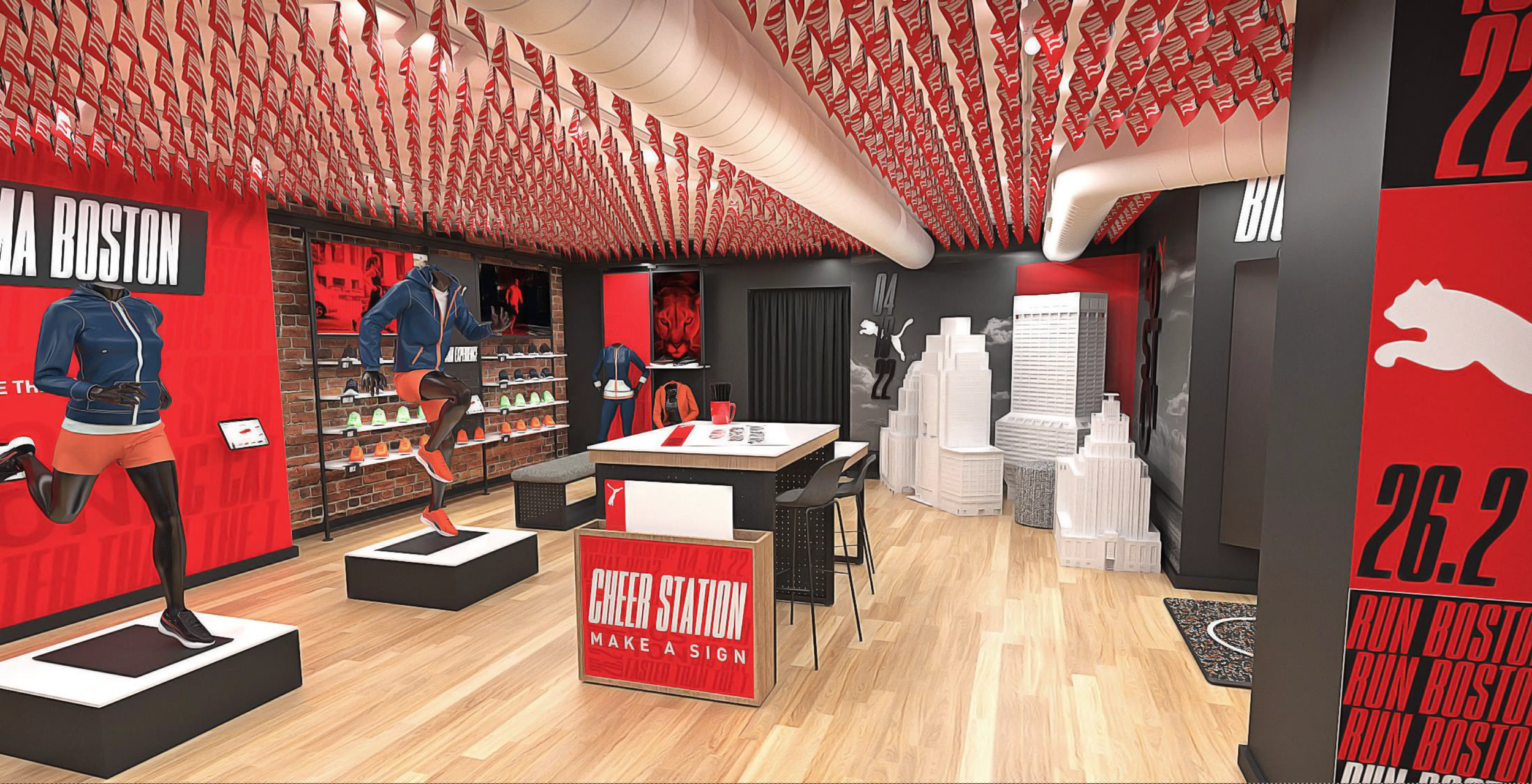 RUN PUMA HOUSE Pop Up Experience for 2022 Boston Marathon
