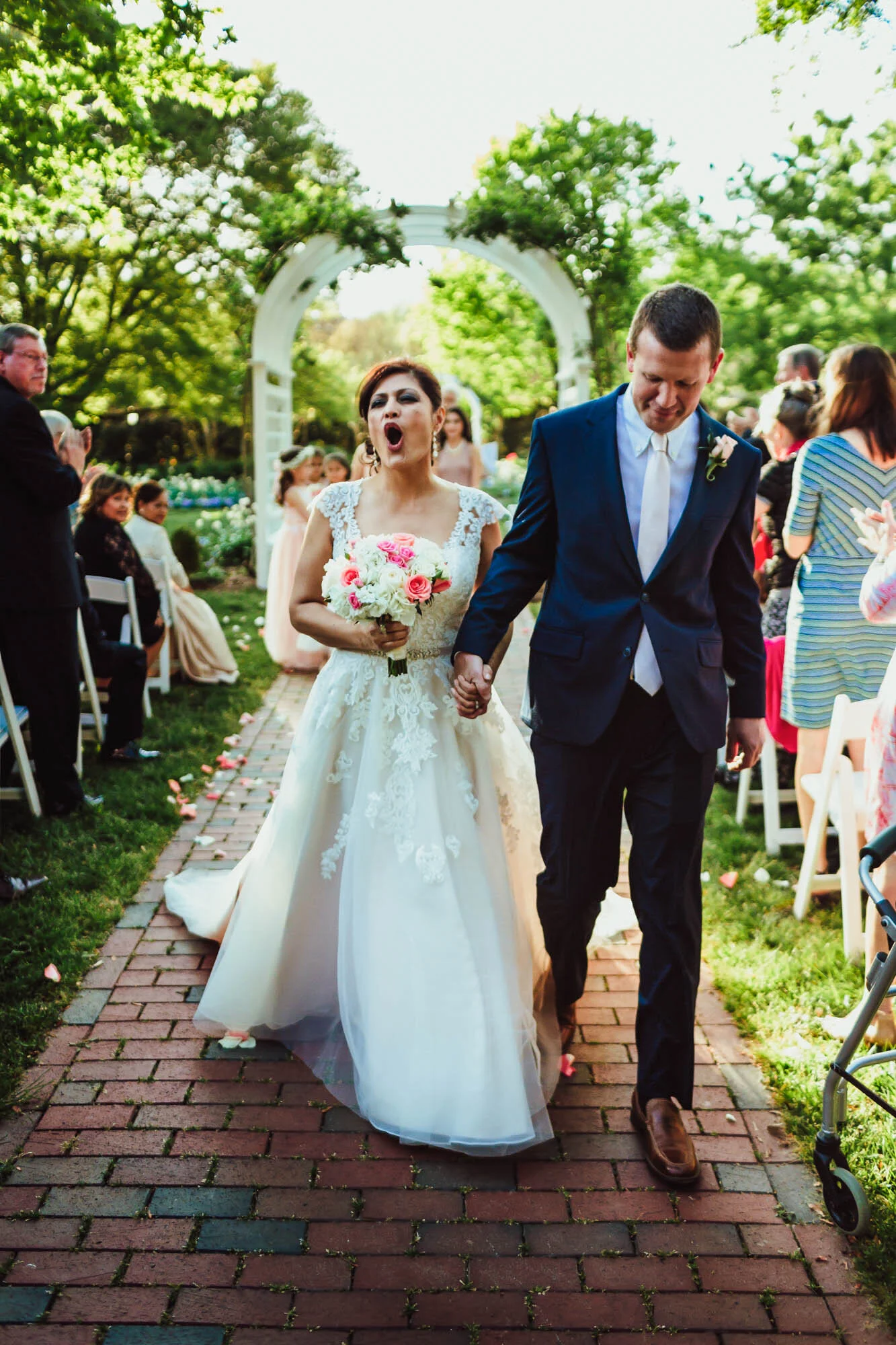bride shouting after wedding.jpg