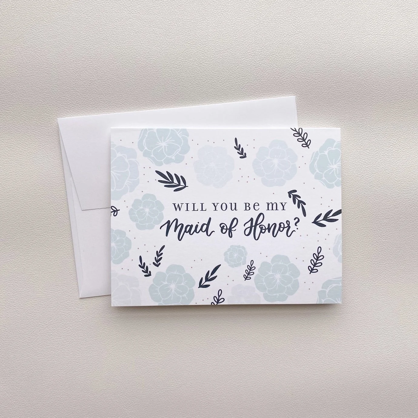 Something Blue Maid of Honor Proposal 