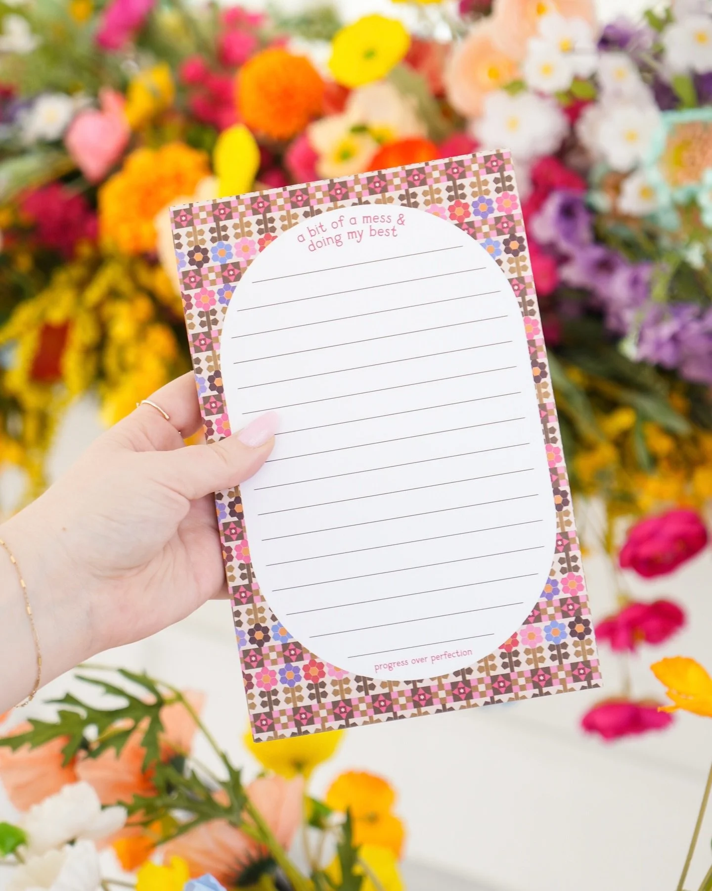 introducing morning blooms🌼 this new quilt-inspired pattern will be appearing on new products over the next few months✨ the first few drop TOMORROW🤍 with the new spring collection 🌷