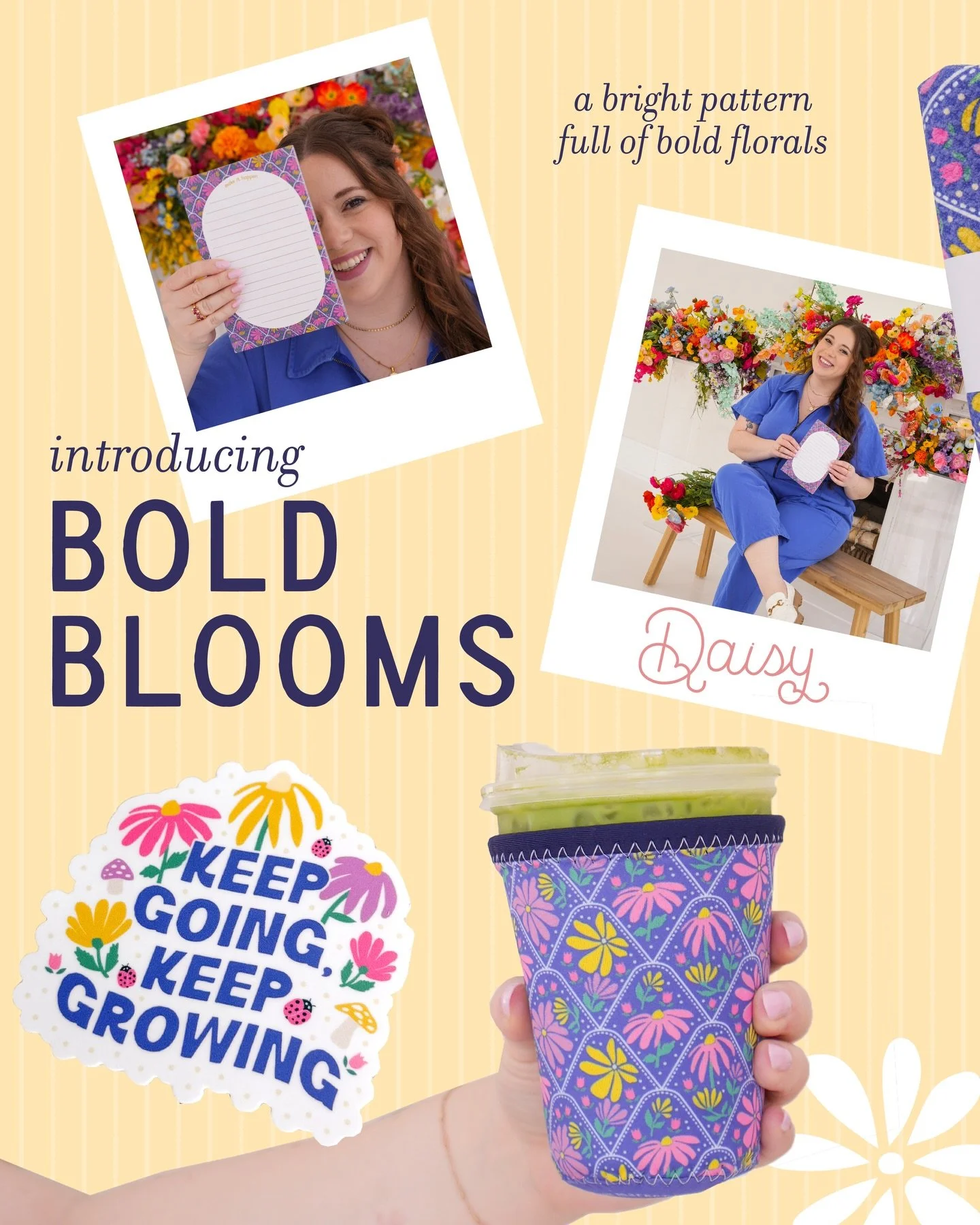 bold blooms🌼🌷 this pattern is bright, fun &amp; BOLD🫶🏻 available now along with the rest of the spring collection✨