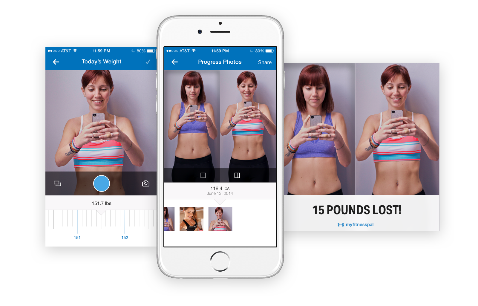 This is the first feature to utilize user generated content so our team set out to focus on a photo experience that recognizes success give the ability to share achievements. By getting people to share their progress and success within and outside of the app we saw opportunity for this feature to contribute to two business goals: growth and engagement.