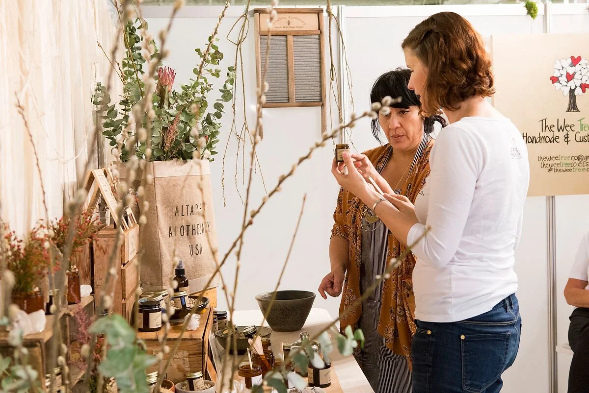 Altadena Apothecary at one of our seasonal shows featuring 150 plus makers and vendors plus programming and cafe eats in downtown Los Angeles at the LA Mart.