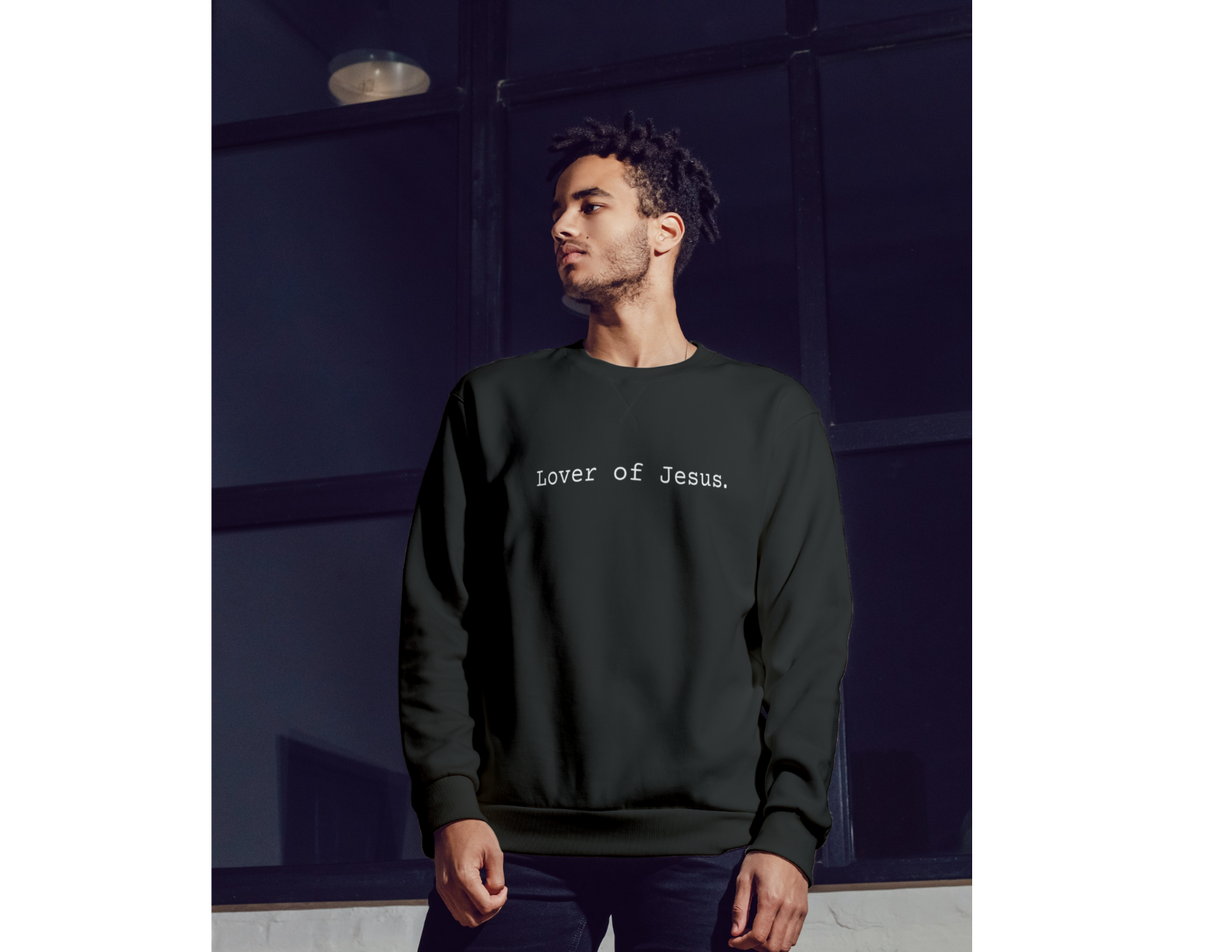 Lover of Jesus Sweatshirt Black