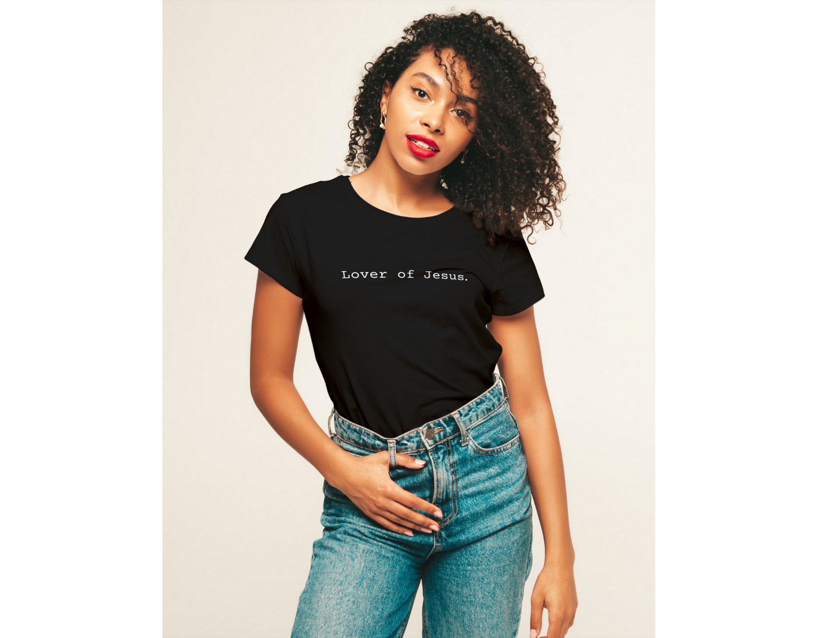 Lover of Jesus T-shirt Black