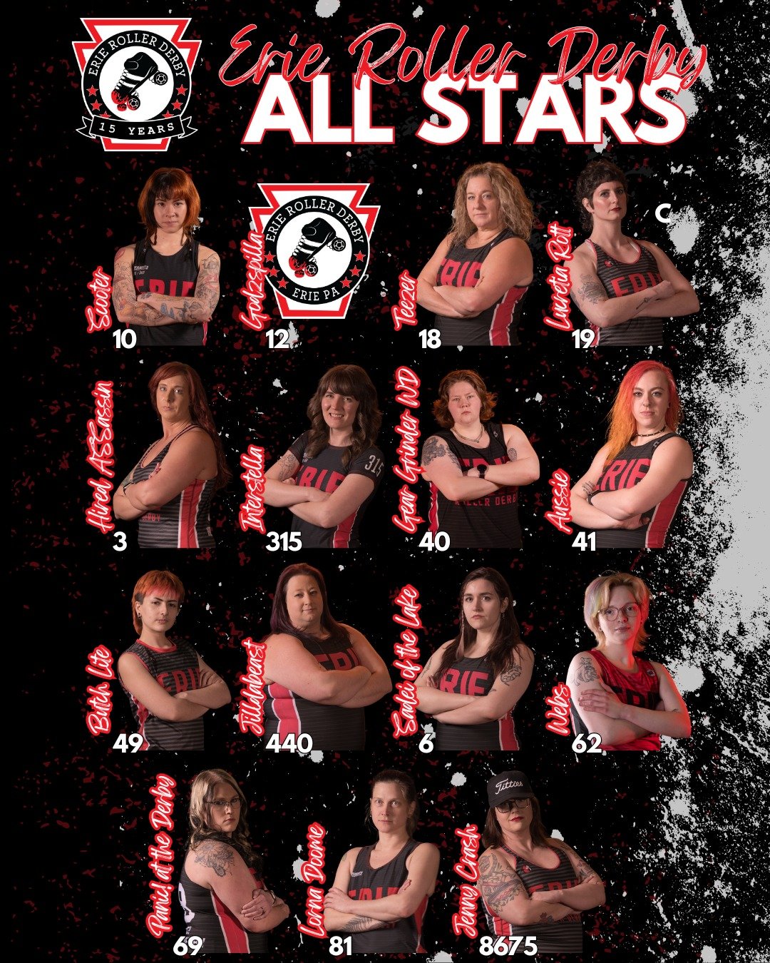 Tomorrow our 2025 season begins! The ERD All-stars are heading to Pittsburgh to take on our friends at @pghrollerderby , and we couldn't be more excited! Things kick off at 5:20 pm. Check out the details here: https://shorturl.at/Aw5yh
We'll see you