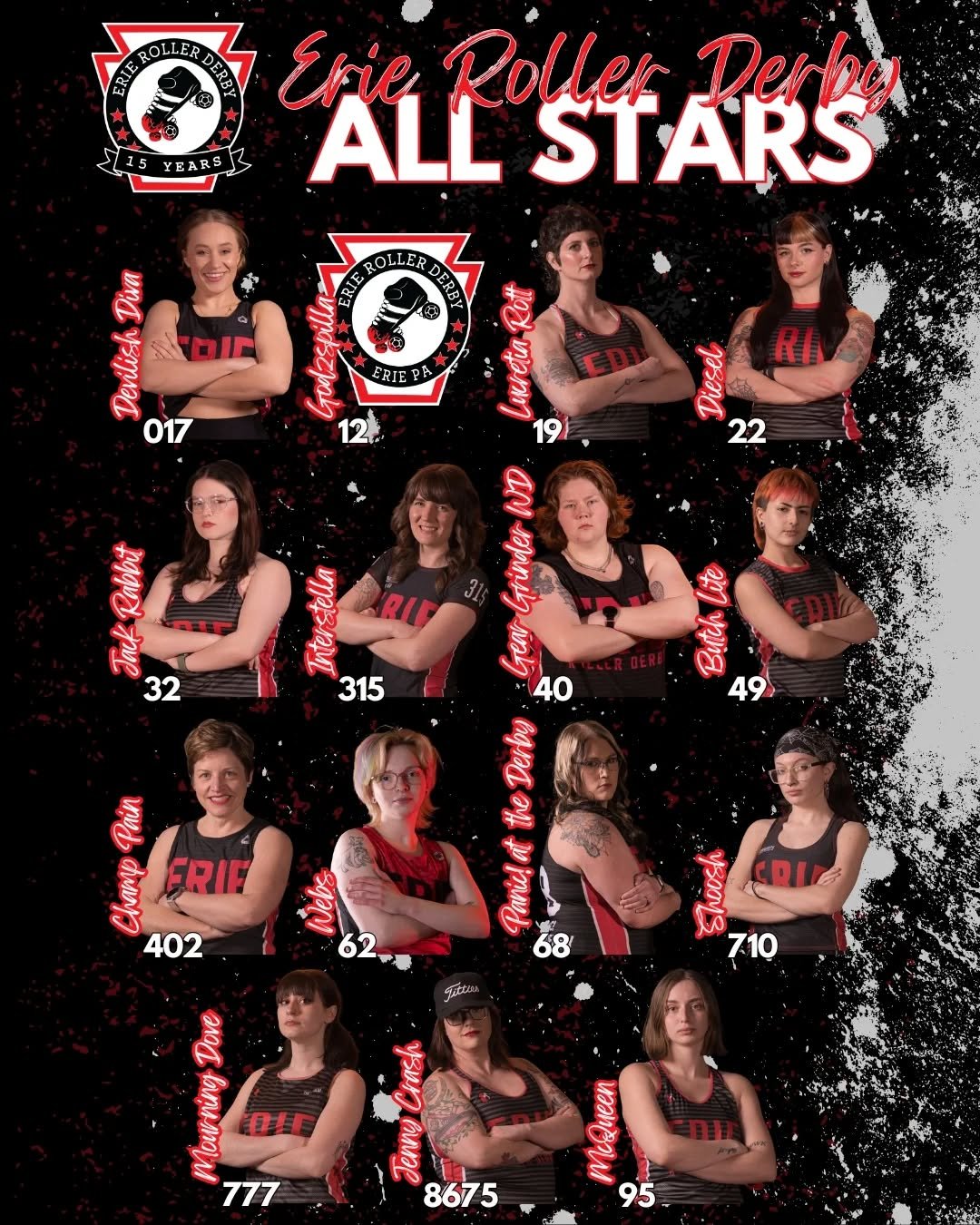 Tomorrow they are on the road against our friends from @em_roller_derby ! We can't wait to hit the track against them!