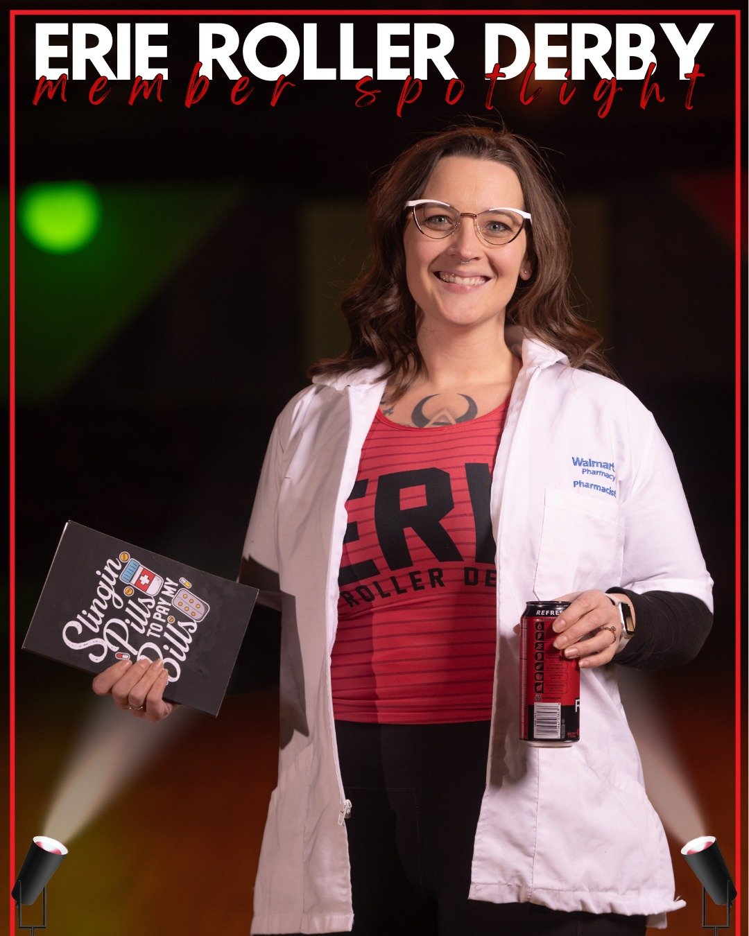 She’ll fill your prescription for pain, it’s #86 Doctor Death! She’s bringing a smile to the ERD spotlight, but don’t let that fool you. Doc is fueled by caffeine and ready to send a jammer flying. When she’s on the trac