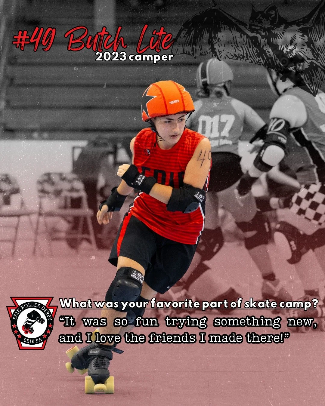 There is so much to love about Skate Camp! Check out what our past campers said was their favorite thing about camp! Ready to sign up? Register here: https://forms.gle/xCUPprejU5ZfQAwP8
**MUST BE 18 OR OLDER**
#erd #erierollerderby #erie #eriepa #ke