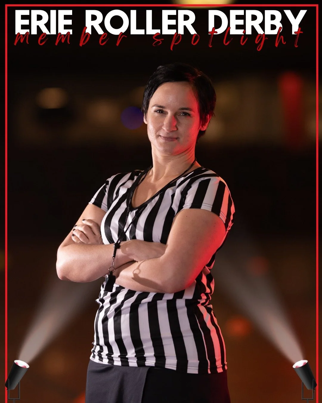 She’s here to make some noise and keep skaters in line, she’s Panda-Monium! Panda joined our league during our first-ever skate camp. After careful consideration, she decided to break out of the pack and join the herd! Roller derby couldn