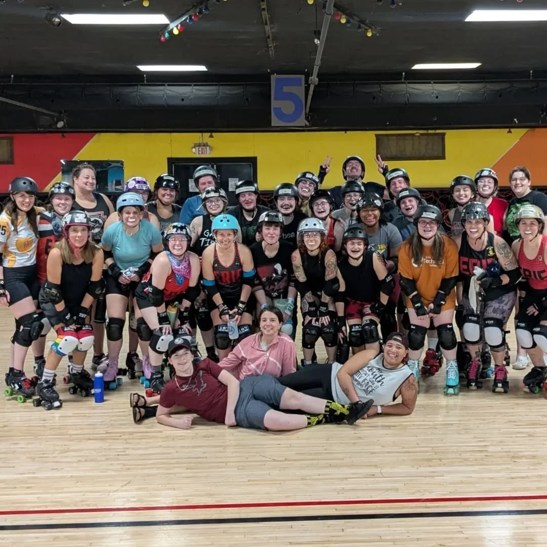 Tonight our newest skaties start their derby journeys! Welcoming new members into our league always reinvigorates our passion for our sport, and tonight was no exception! Keep your eyes peeled for their progress over the next 8 weeks. Strong! Fast! B