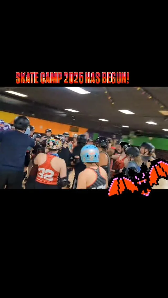 One of the best things about skate camp is adding more voices to the ERD cheer! 🖤❤️🦇