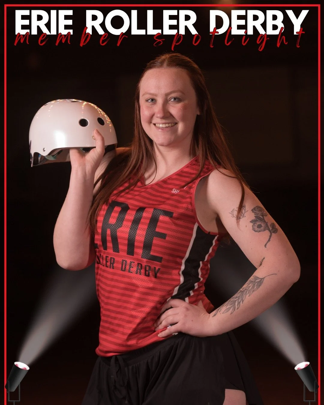 This ERD newbie is here to light up the track! Not just with her red hot skills, but her vibrant personality it’s #444 Spark! Spark graduated from our 2024 skate camp, and made her ERD debut this year. Every time she’s on the track you kn
