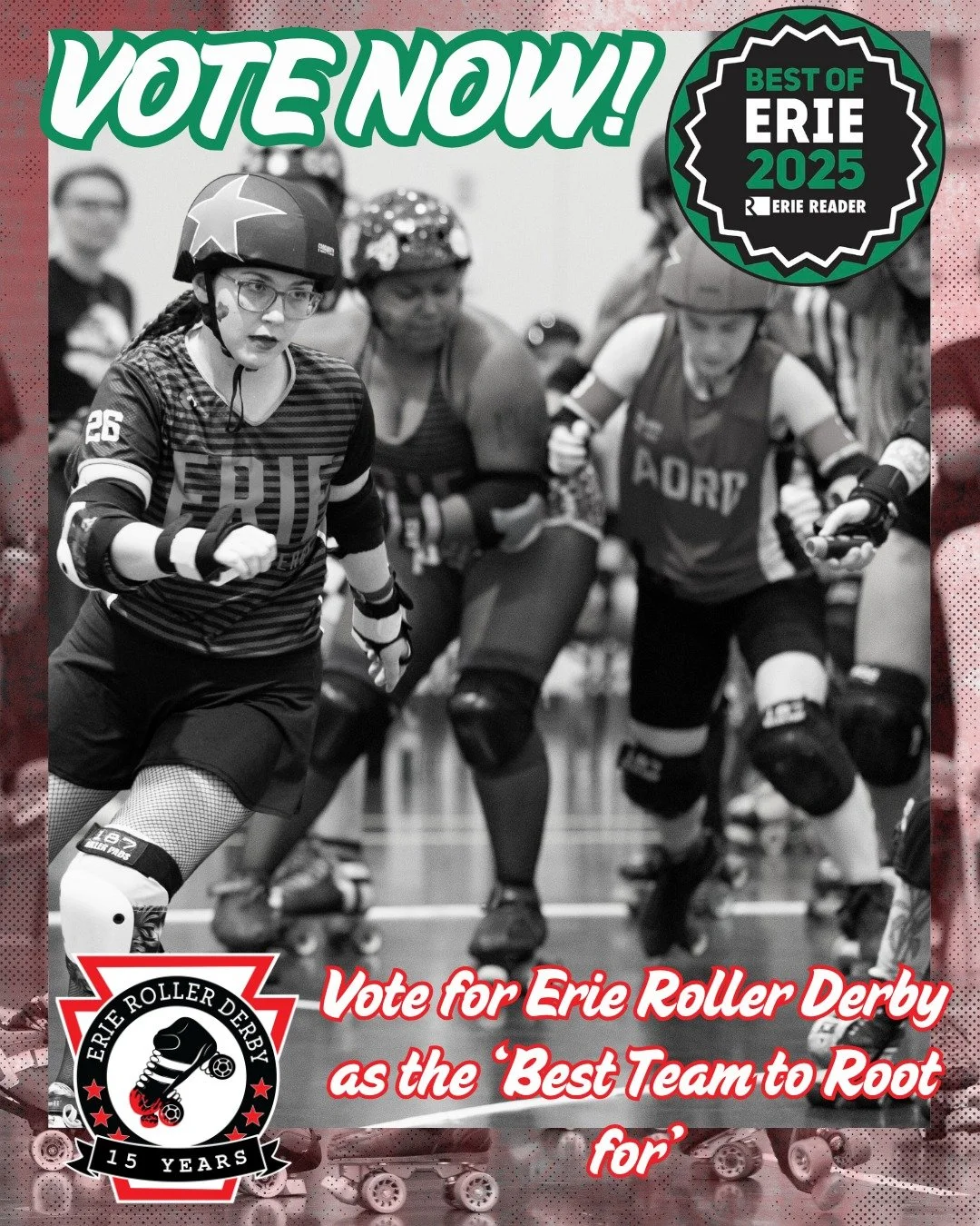 There's still time! Voting for Erie Reader's 2024 Erie's Best is still open! If you haven't voted yet, head to: bestof.eriereader.com, click on the 'Sports &amp; Recreation' category, find us on the ballot for 'Best Team to Root for', and send your v