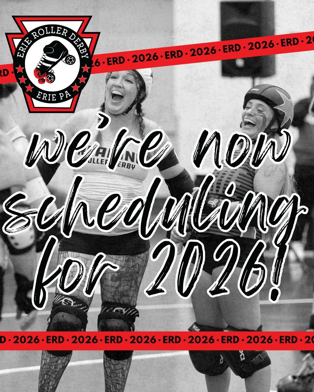 We are looking for teams to help fill our 2026 calendar! 🦇 We can't wait to get back on the track. Like most teams, ERD spends our off-season planning when we can play derby again! If your team is interested in playing against ERD during our 2026 se