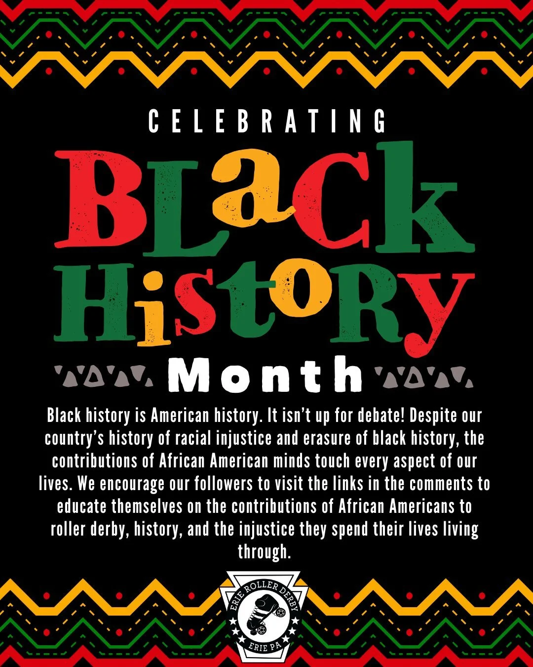 Black history is American history. It isn&rsquo;t up for debate! Despite our country&rsquo;s history of racial injustice and erasure of black history, the contributions of African American minds touch every aspect of our lives. We encourage our follo