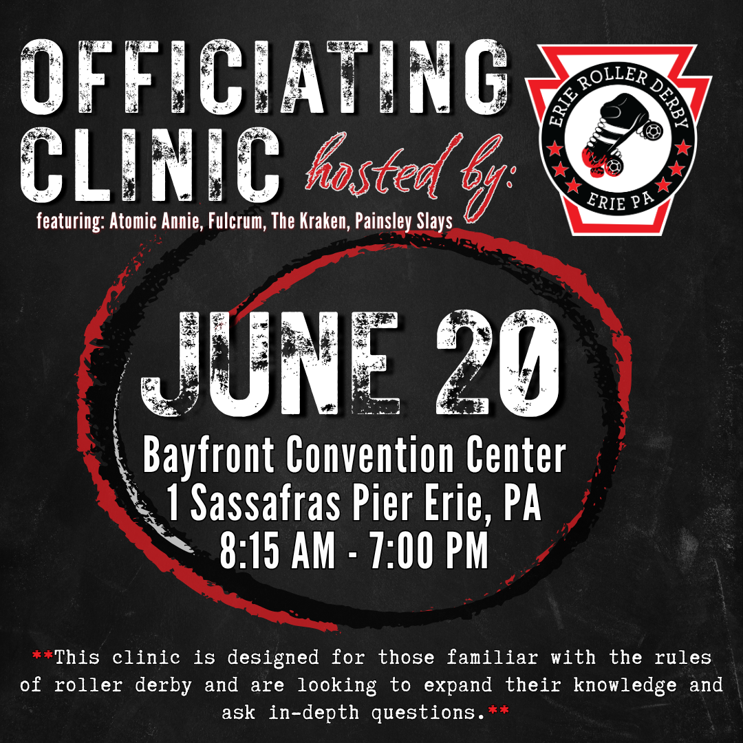 Officiating Clinic hosted by Erie Roller Derby