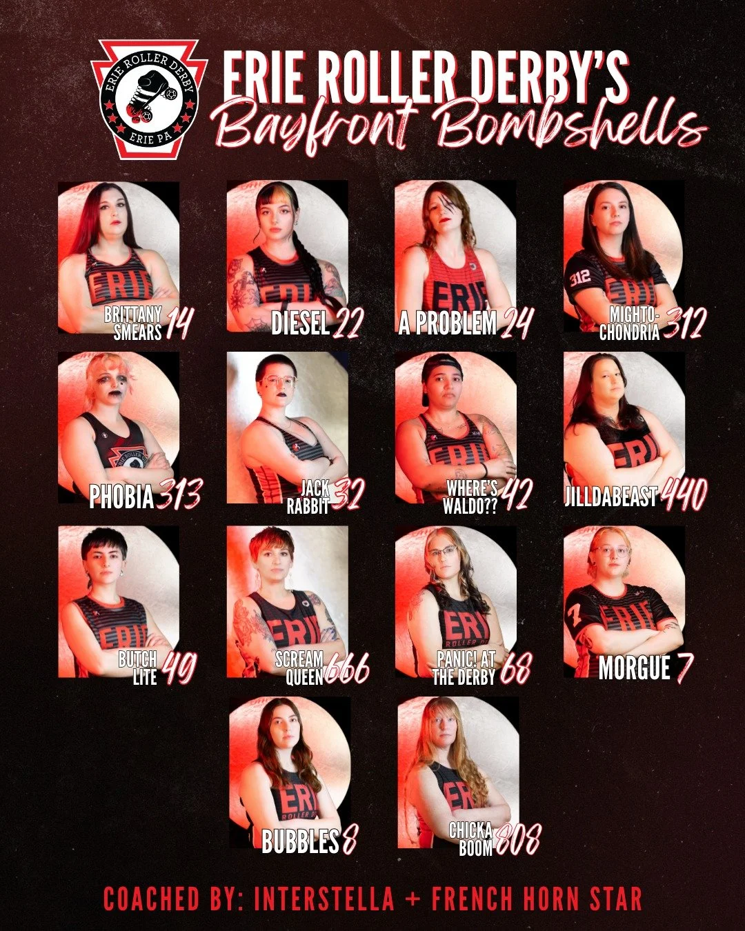 We're on the road again! Today, our Bayfront Bombshells hit the track against the Blitsburgh Bombers from @steelcityrollerderby. It's bound to be explosive! Make sure to wish them good luck in the comments. Better yet, hop in the car and cheer them o