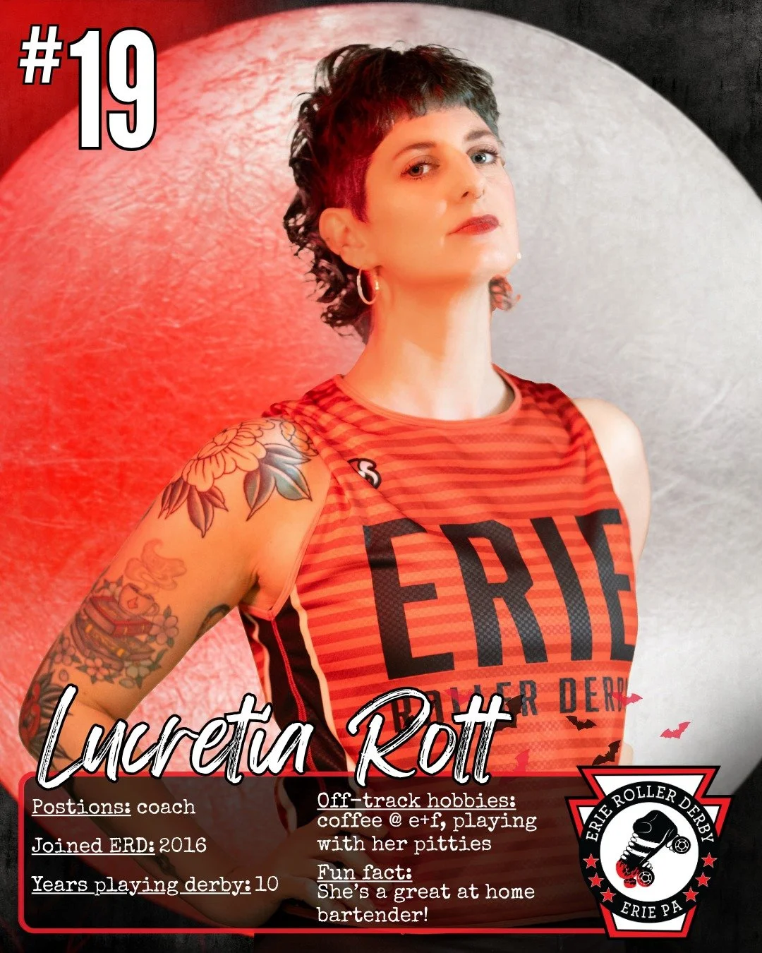We're deep into ERD's 2026 bouting season, and our home opener is just around the corner. That means it's time to start introducing you to the incredible members that make up our league!

We're kicking off our Member Spotlight series with #19, Lucret