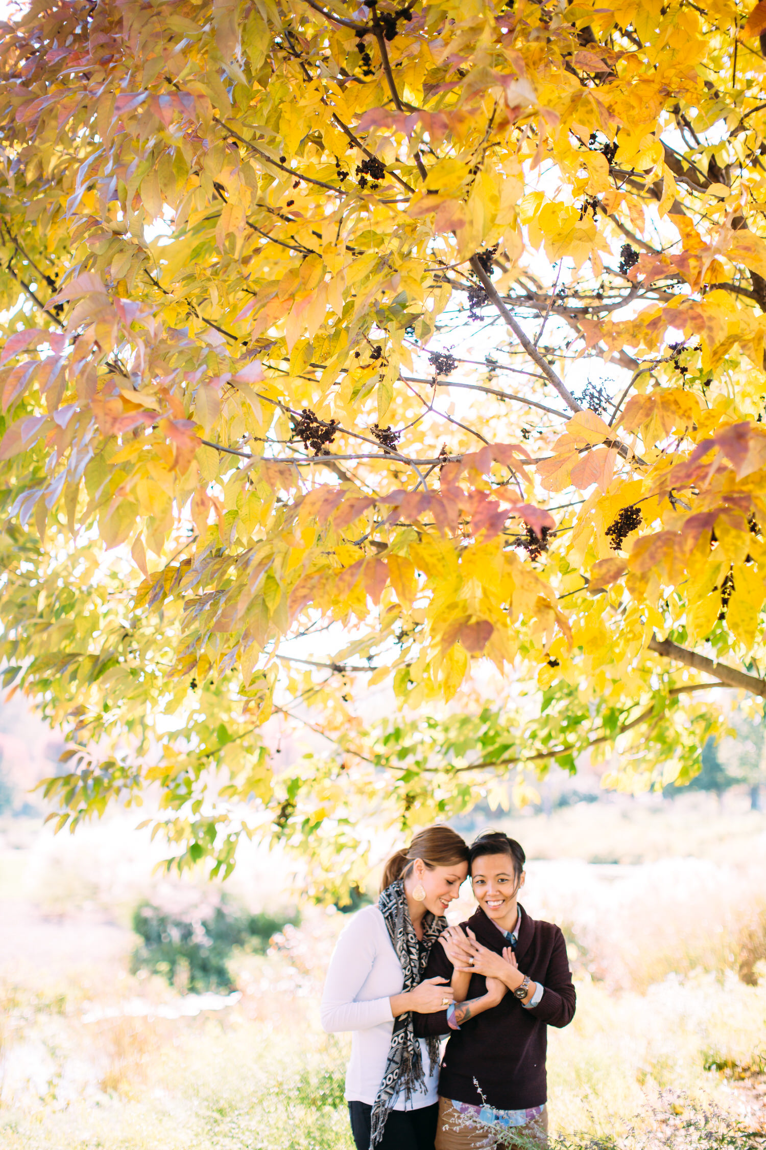 Same Sex fall engagement photos