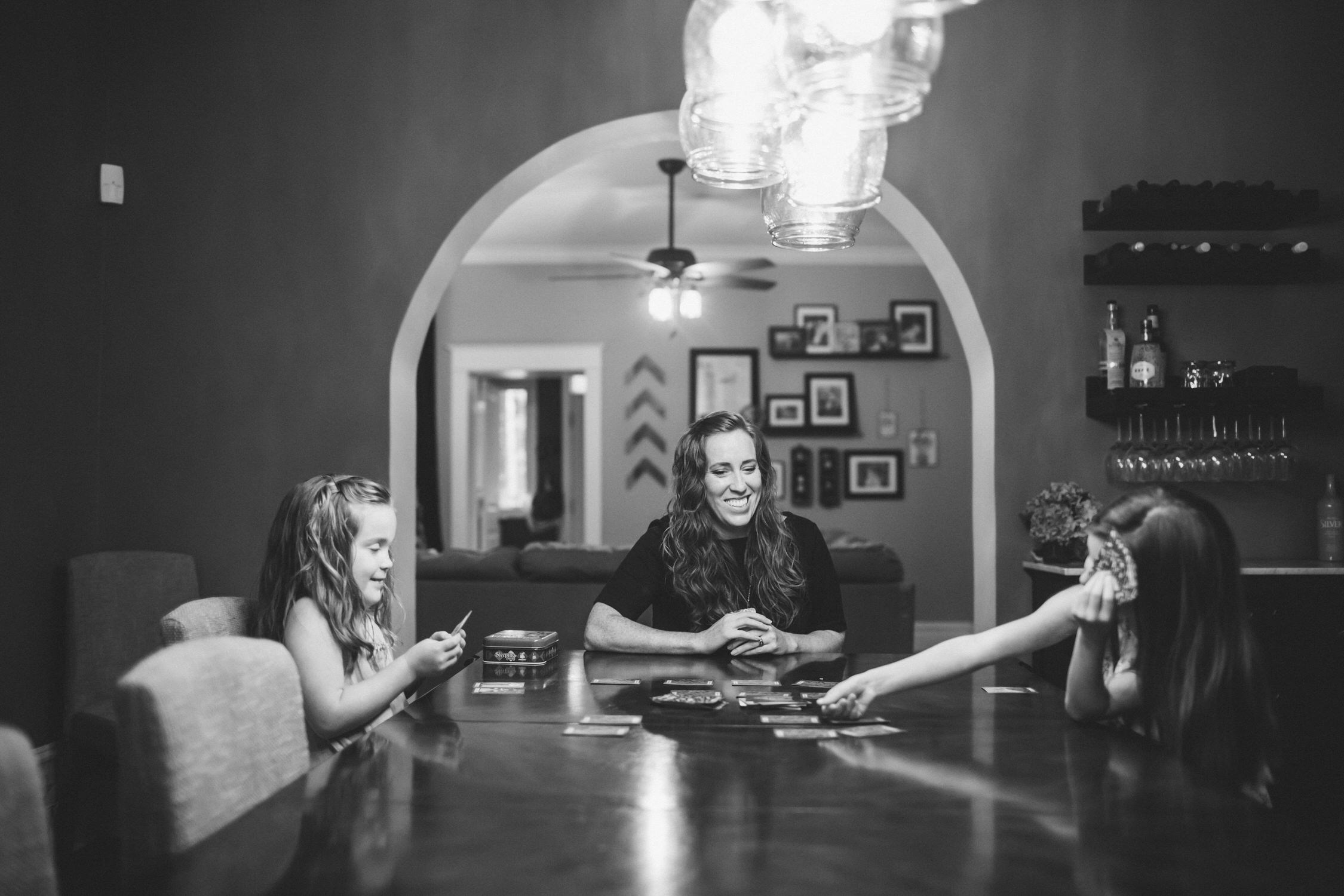 At home game night, Lifestyle Family photographer, Chicago Family photographer
