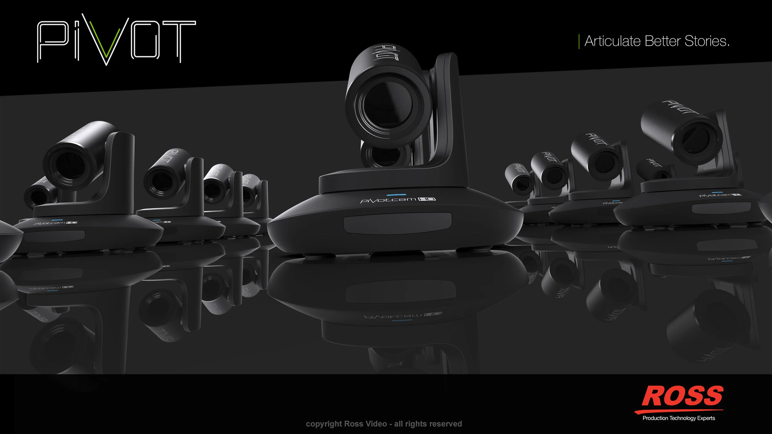    “Articulate Better Stories”  Brand Promise &gt; PivotCam Product Launch Brochure   