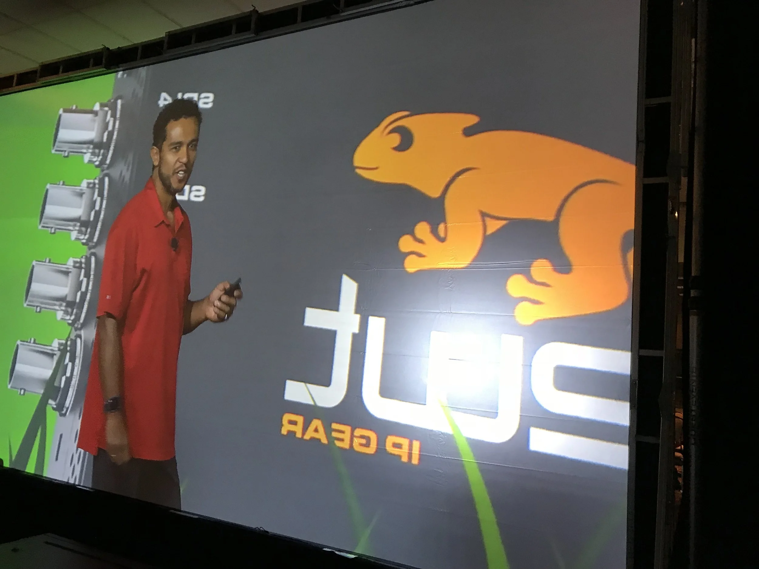 Rear Projection Keynote IMAG Snapshot