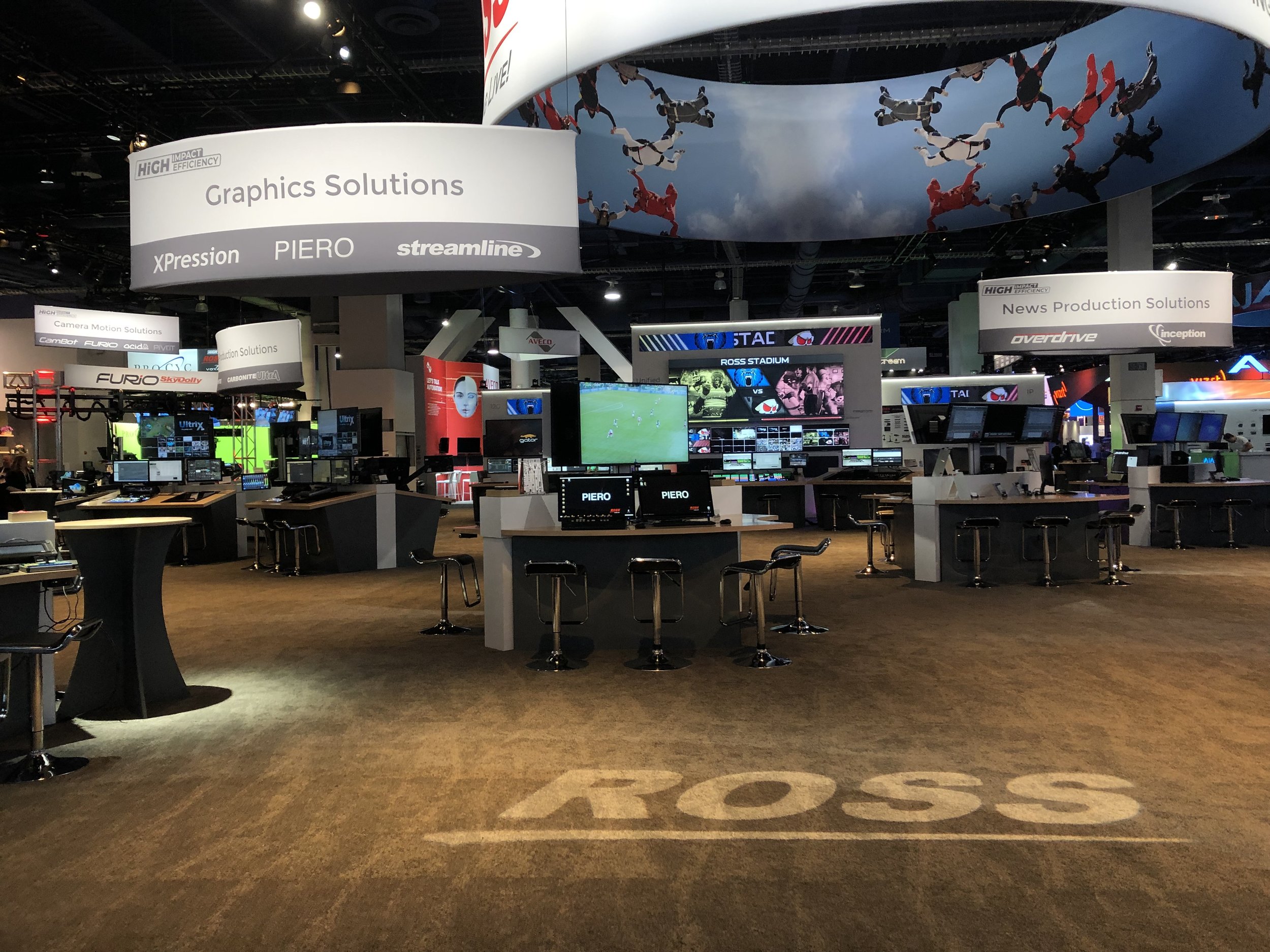 National Association of Broadcasters Show Las Vegas - Ross Booth Exhibit Stand