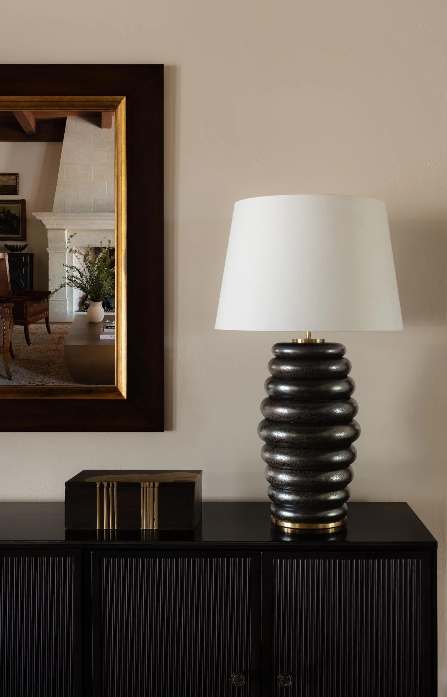 Refined Austin interior design with custom furniture and timeless materials