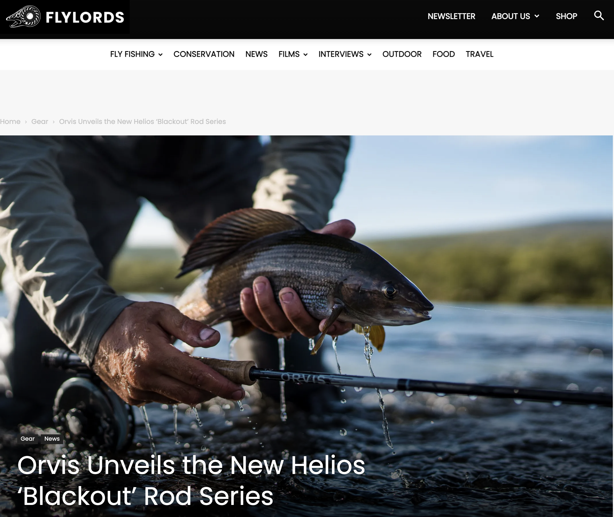 Flylords review of Orvis H3 Blackout rods