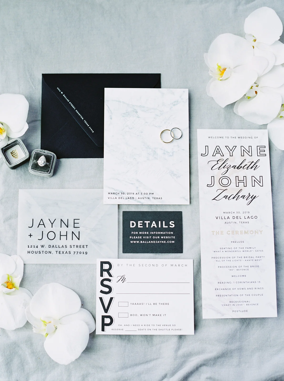 Jayne + Zach  :: Waterside Modern Black Tie Wedding